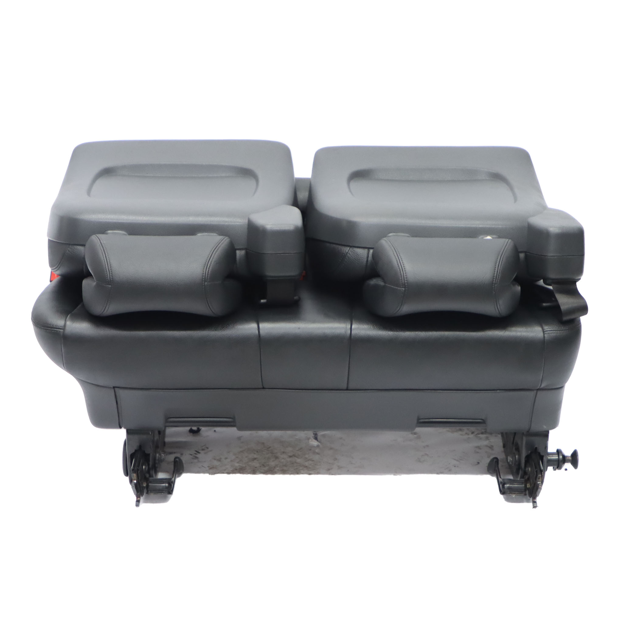 Rear Seat Mercedes W639 Viano Double Right O/S First Row Black Leather