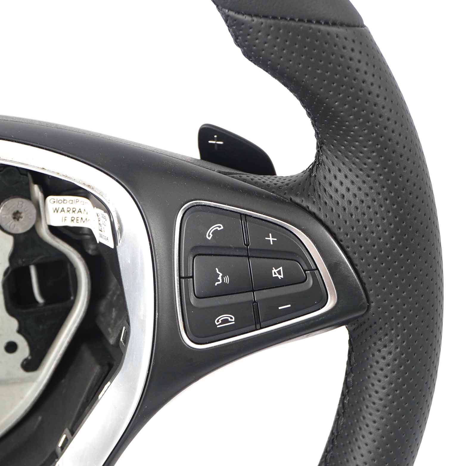 Mercedes C117 W156 W176 W242 W246 NEW Black Leather Steering Wheel Paddle Shift 