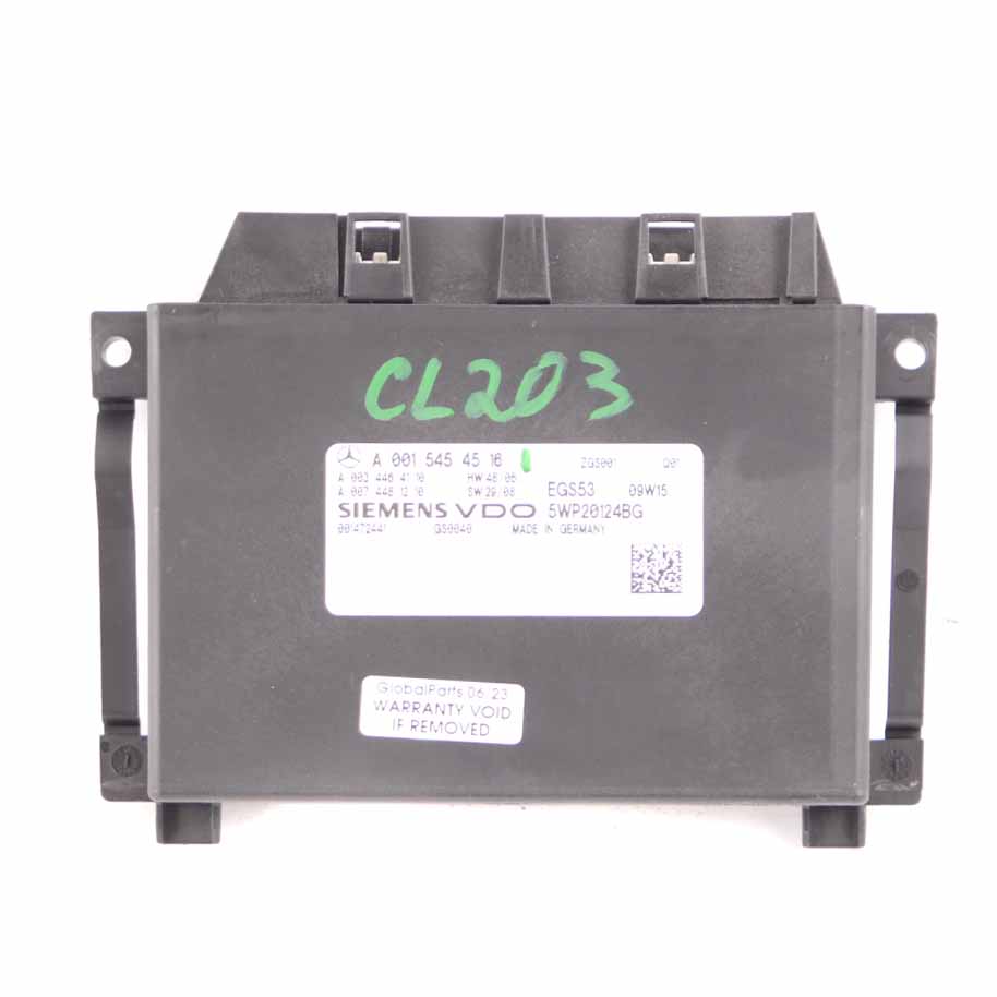 Mercedes CLC CL203 Automatic Gearbox Control Unit Module ECU A0015454516