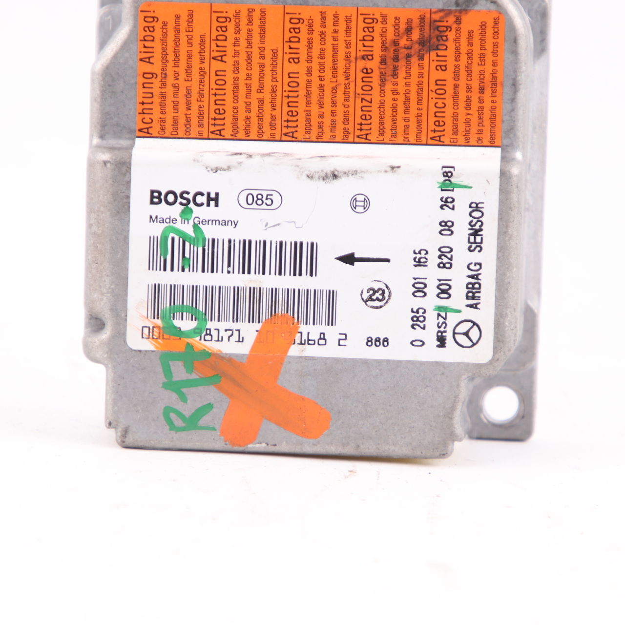 Mercedes SLK R170 W202 W210 Module Control Unit SRS Sensor ECU Bosch A0018200826