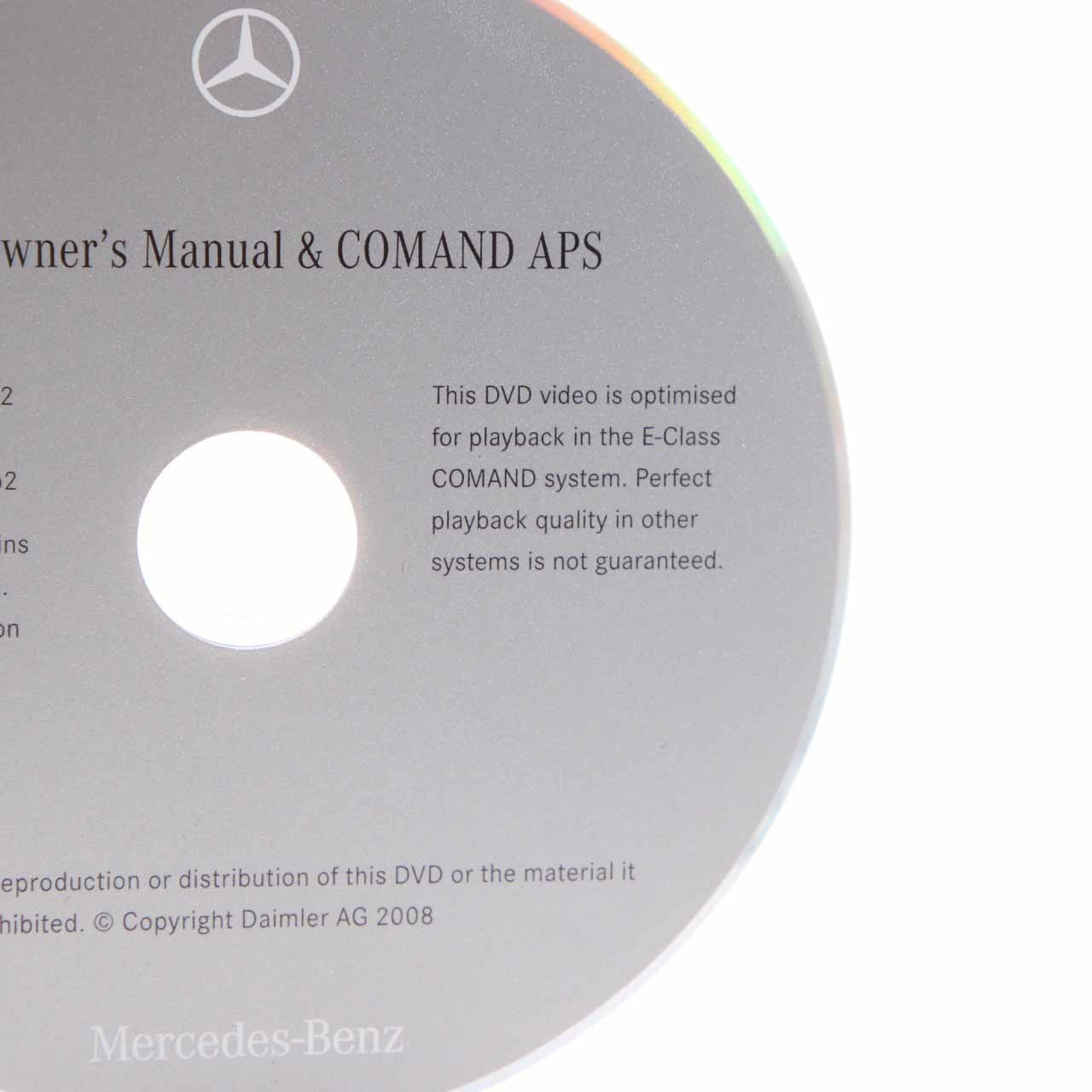 Mercedes W211 C219 CD Media Player Radio COMAND Instruction APS A0045841181