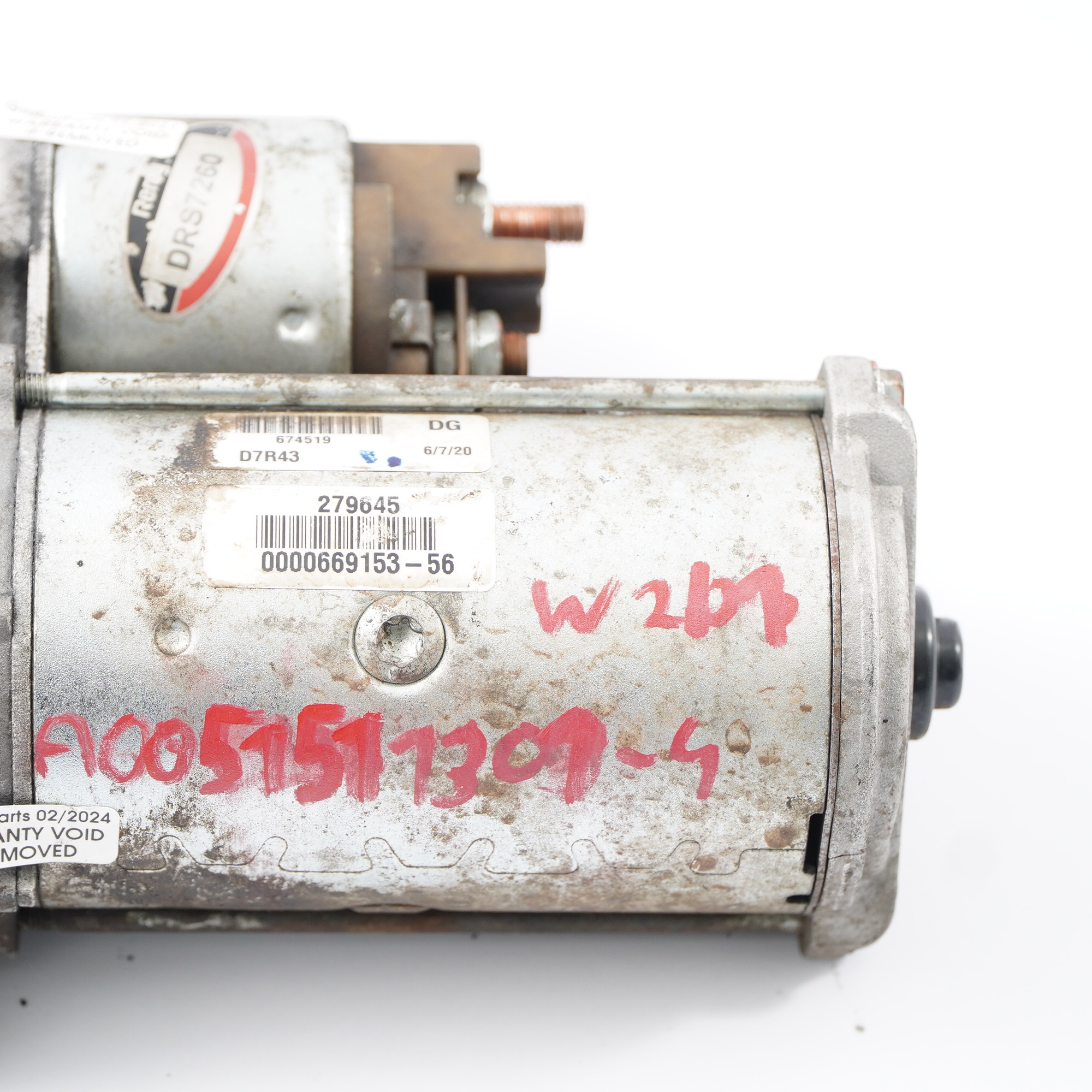 Mercedes W203 W210 W211 Starter Motor Diesel Engine Remy A0051511301