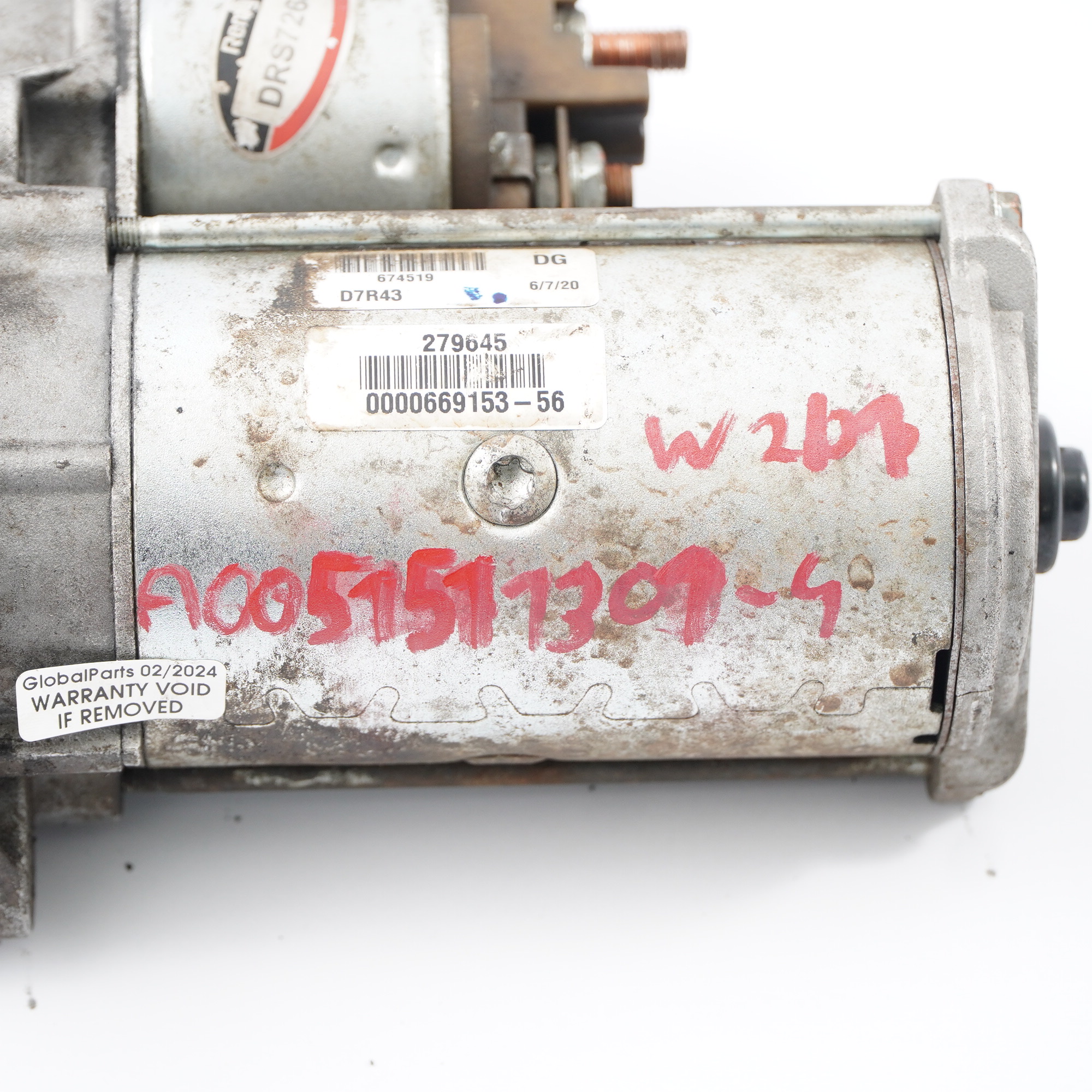 Mercedes W203 W210 W211 Starter Motor Diesel Engine Remy A0051511301