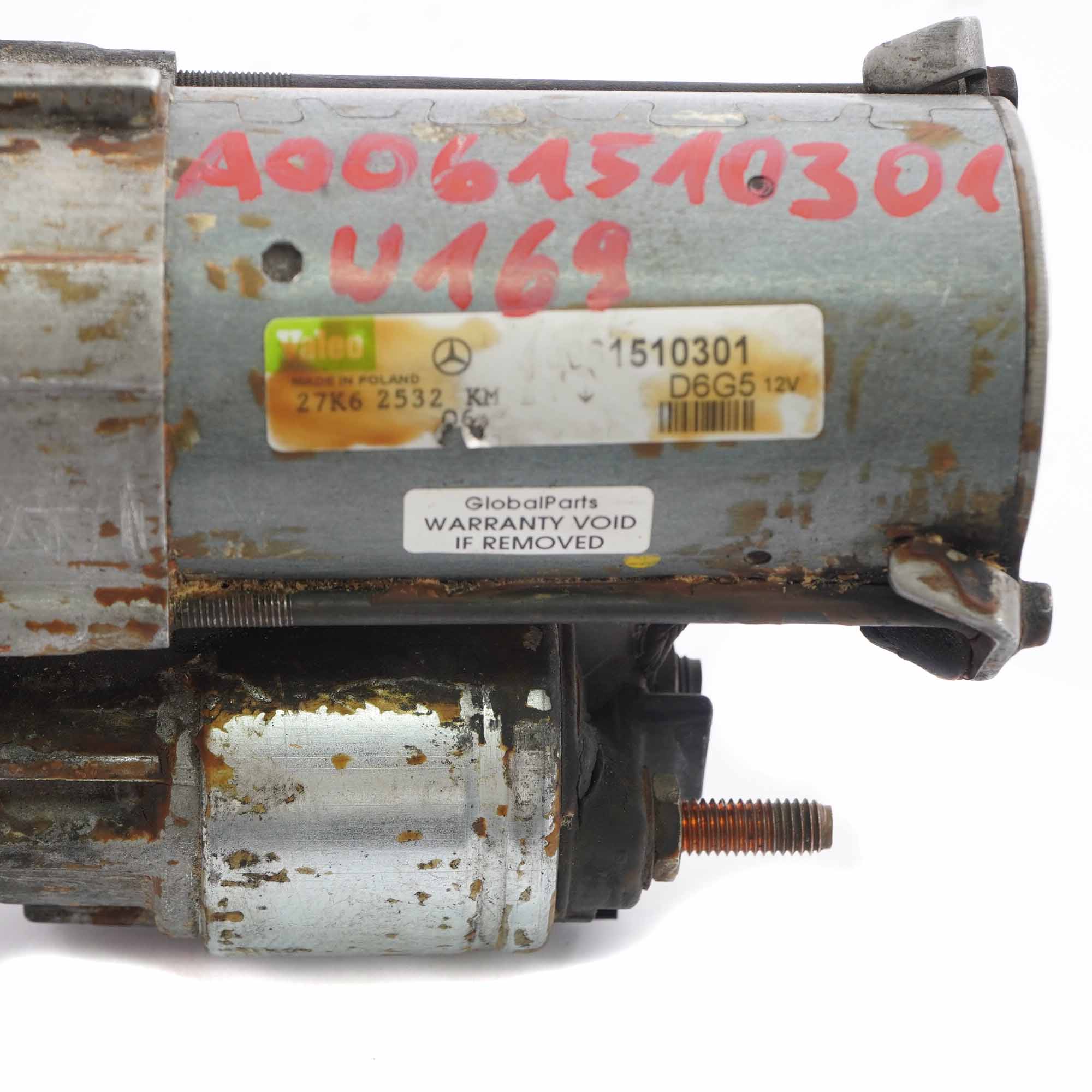 Engine Starter Motor Mercedes W169 W245 Petrol Engine Starter M266 A0061510301