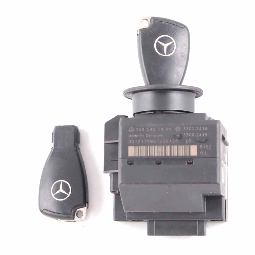 Mercedes W209 CLK 320 M112.955 218HP Engine ECU Kit A1121536679 + 2 Keys + Lock