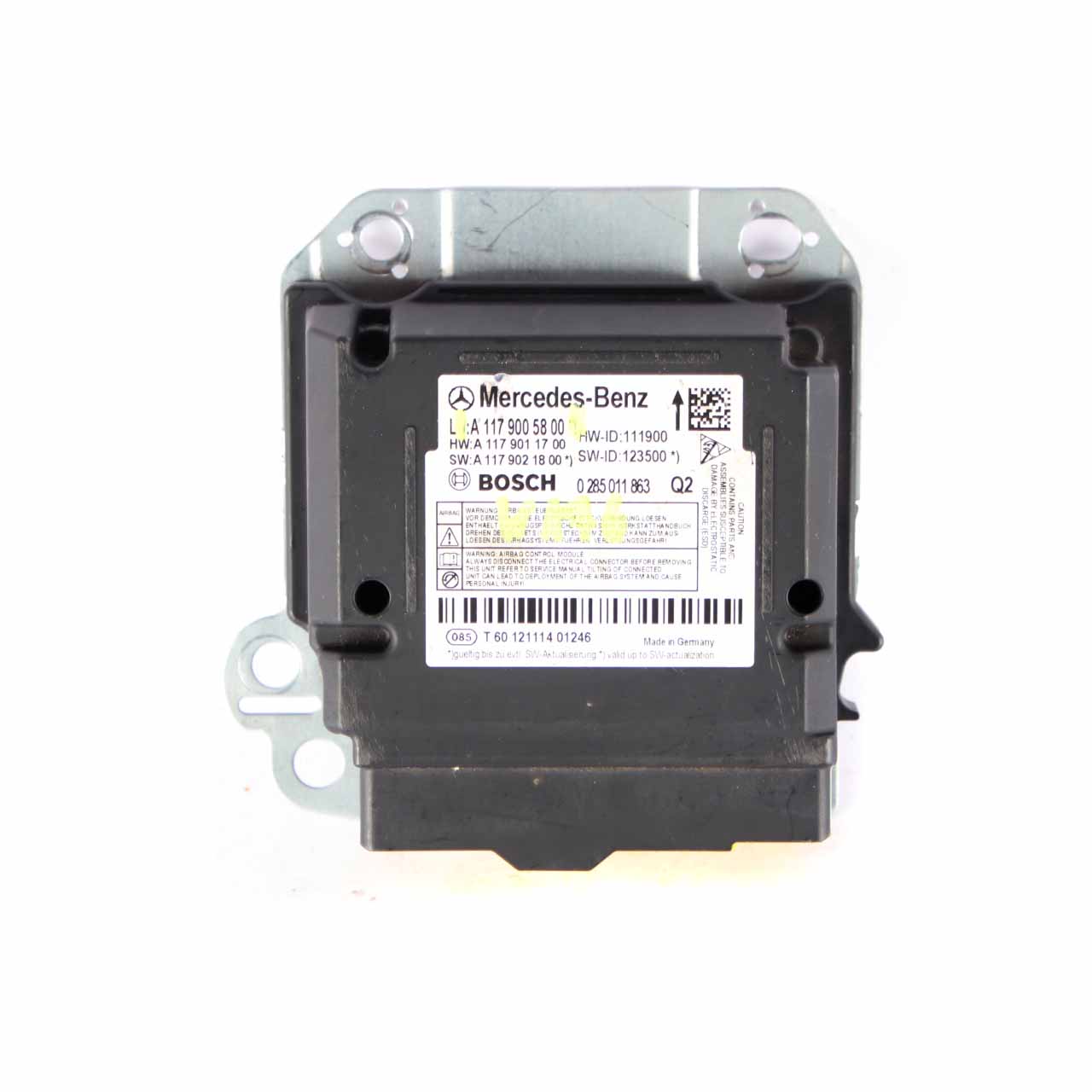 Mercedes W176 Airbag Belts System Control Unit Module ECU Bosch A1179005800