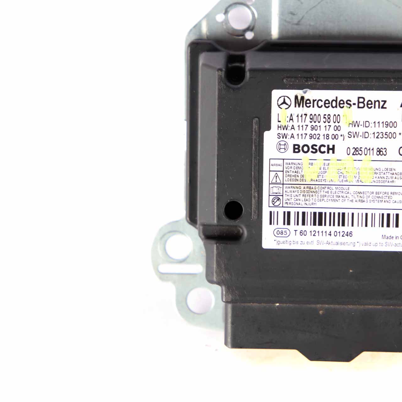 Mercedes W176 Airbag Belts System Control Unit Module ECU Bosch A1179005800