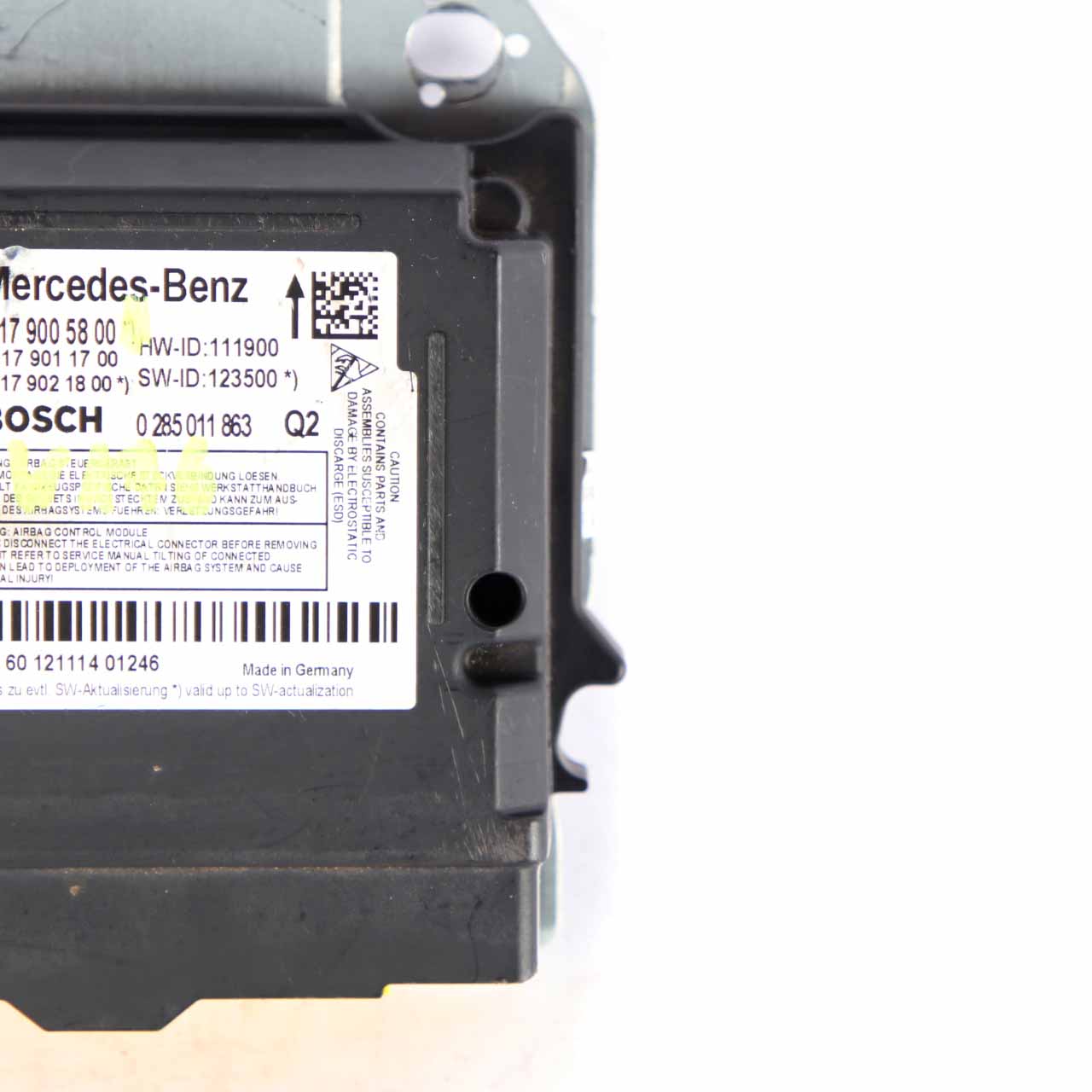 Mercedes W176 Airbag Belts System Control Unit Module ECU Bosch A1179005800