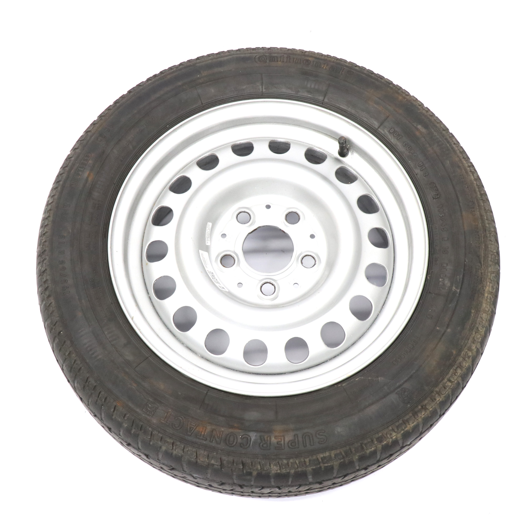 Mercedes W124 Steel Wheel Rim Tyre Continental 195/65 R15 6,5J ET:49 A1244001202