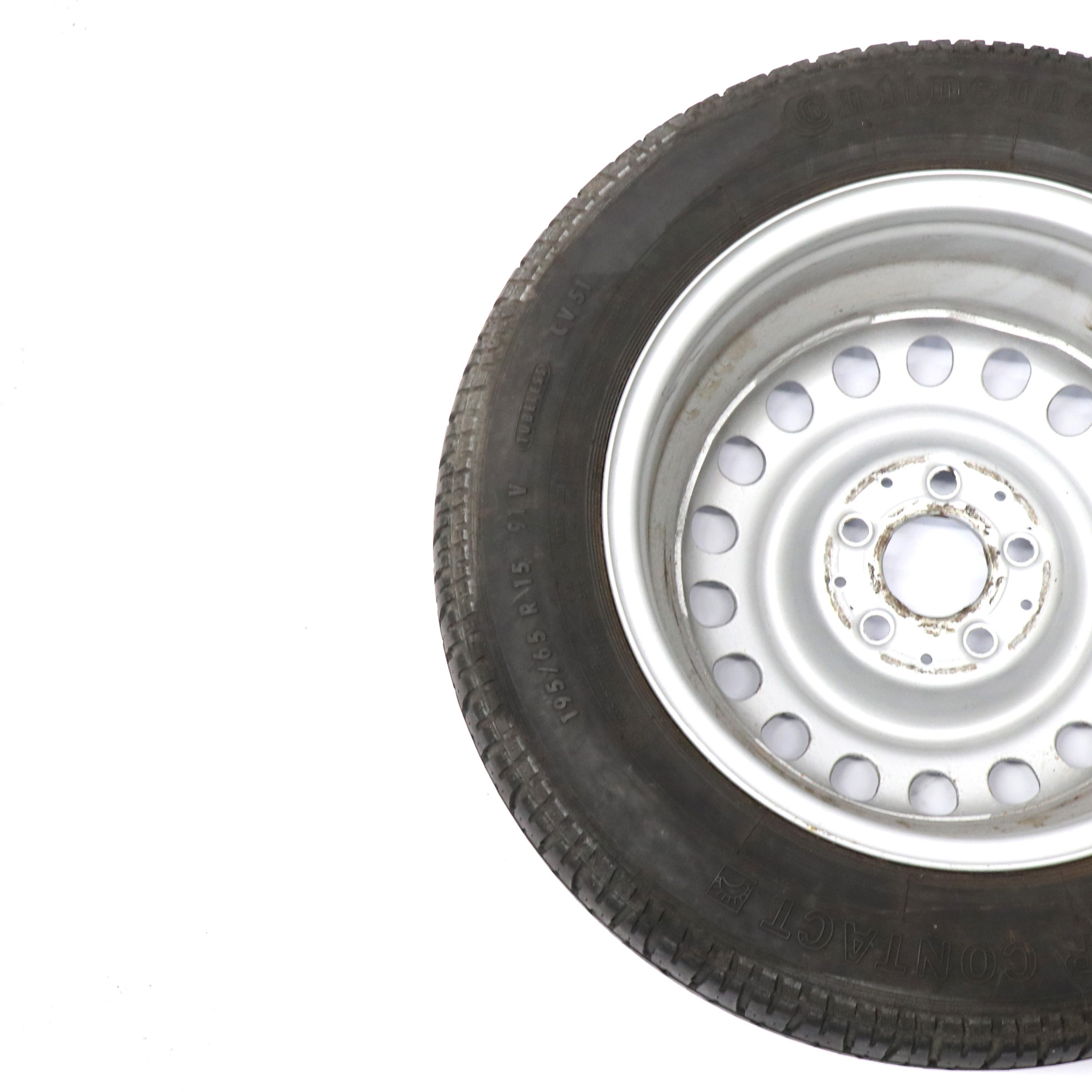 Mercedes W124 Steel Wheel Rim Tyre Continental 195/65 R15 6,5J ET:49 A1244001202