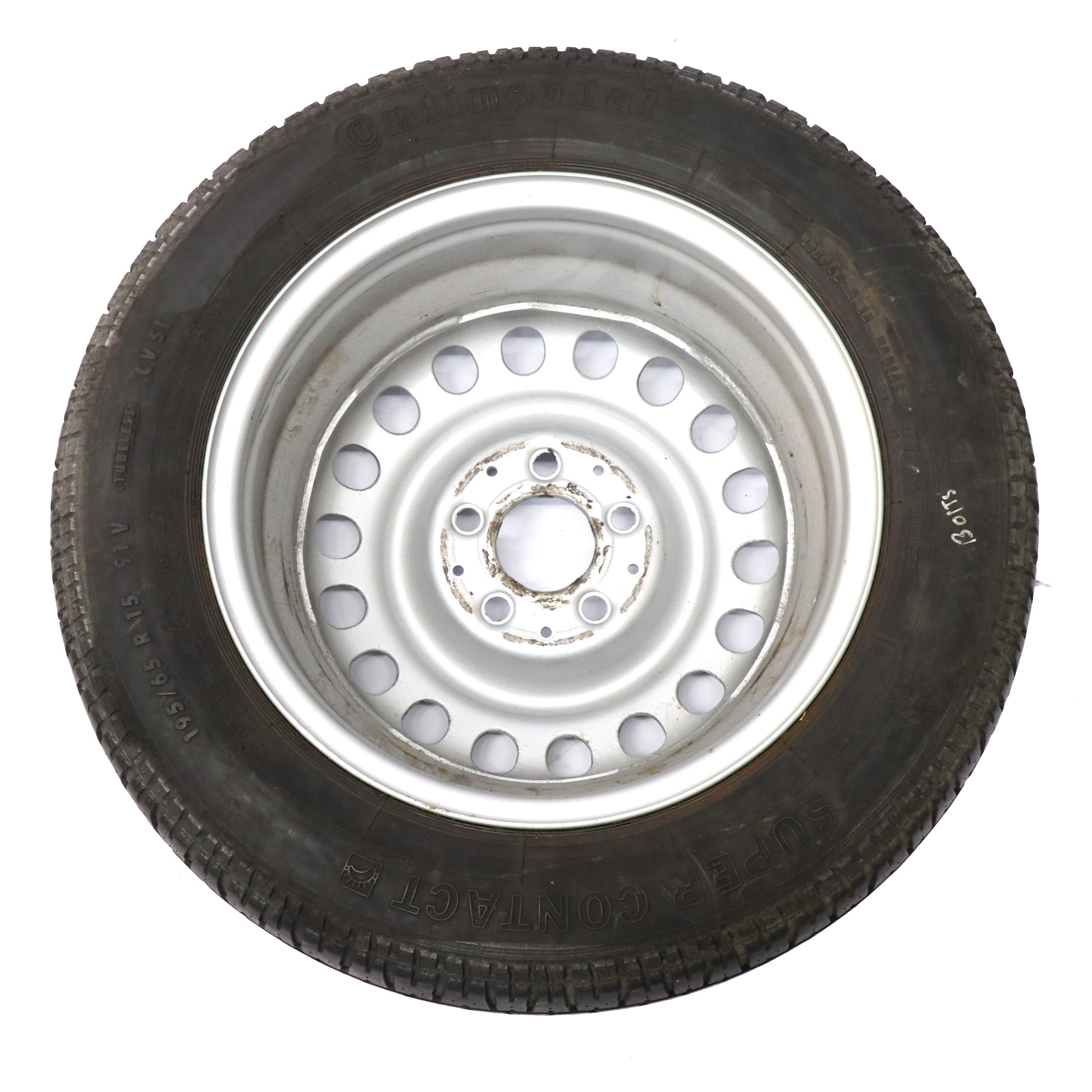 Mercedes W124 Steel Wheel Rim Tyre Continental 195/65 R15 6,5J ET:49 A1244001202