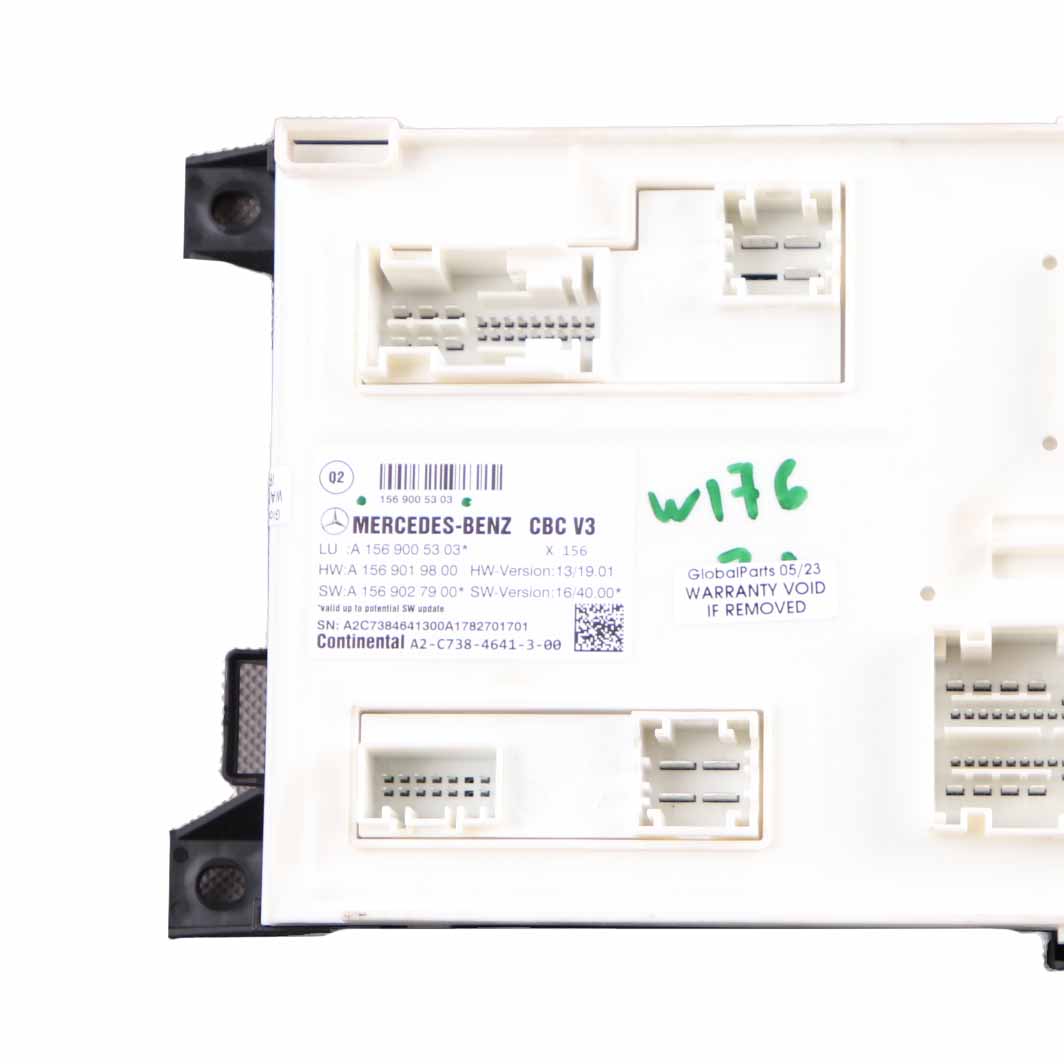 Mercedes W176 Body Control Module BCM Control Unit ECU A1569005303