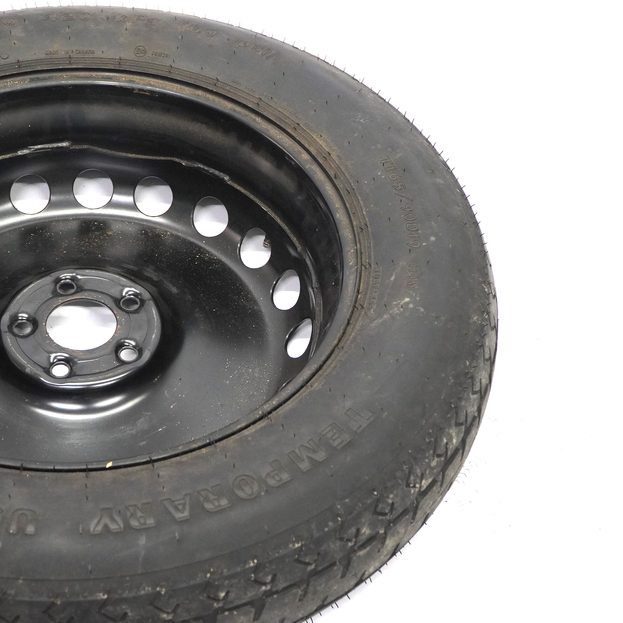 Mercedes W164 Steel Spare Wheel 4,5J ET:40 Tyre Goodyear R19 165/90 A1644000102