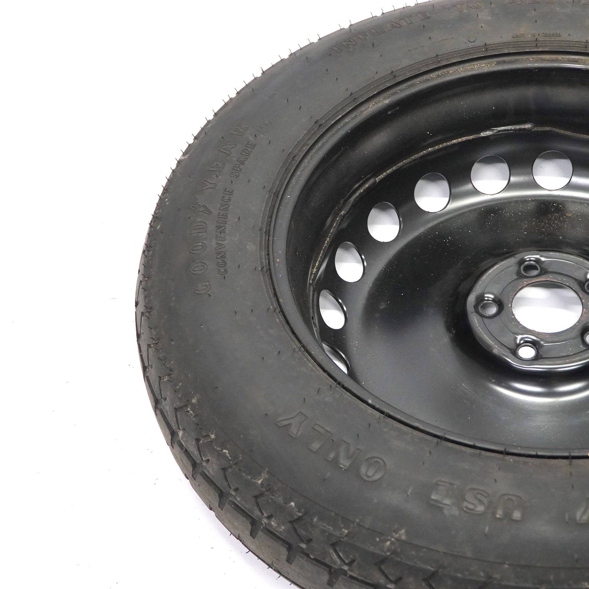 Mercedes W164 Steel Spare Wheel 4,5J ET:40 Tyre Goodyear R19 165/90 A1644000102