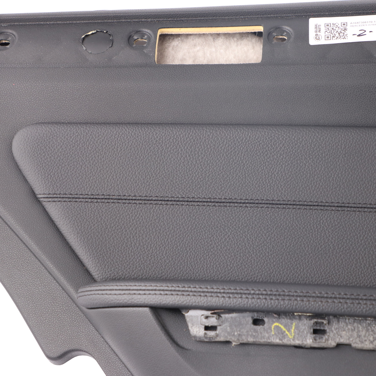 Mercedes ML W164 Door Card Rear Left N/S AMG Trim Cover Panelling Leather Black