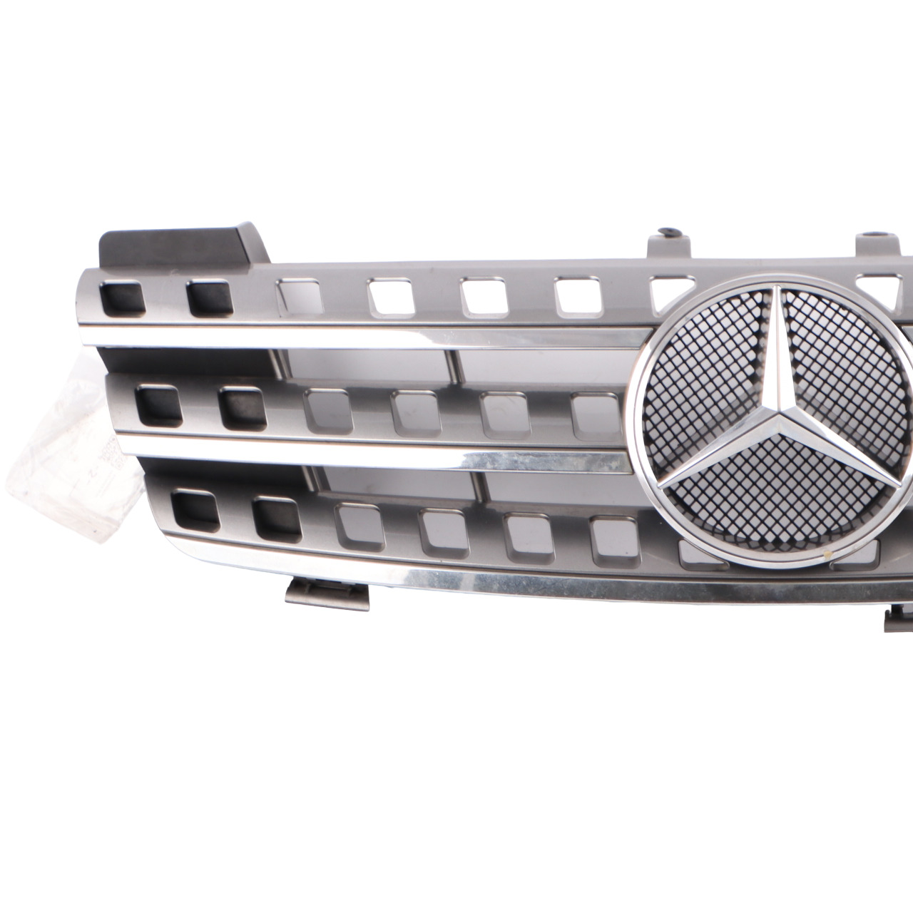 Mercedes W164 Front Radiator Grille AMG Trim Panel Silver Chrome A1648802585