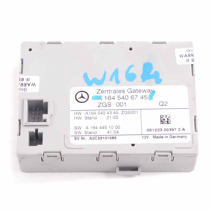 Mercedes ML W164 Gateway Control Unit Gateway Module ECU A1645406745