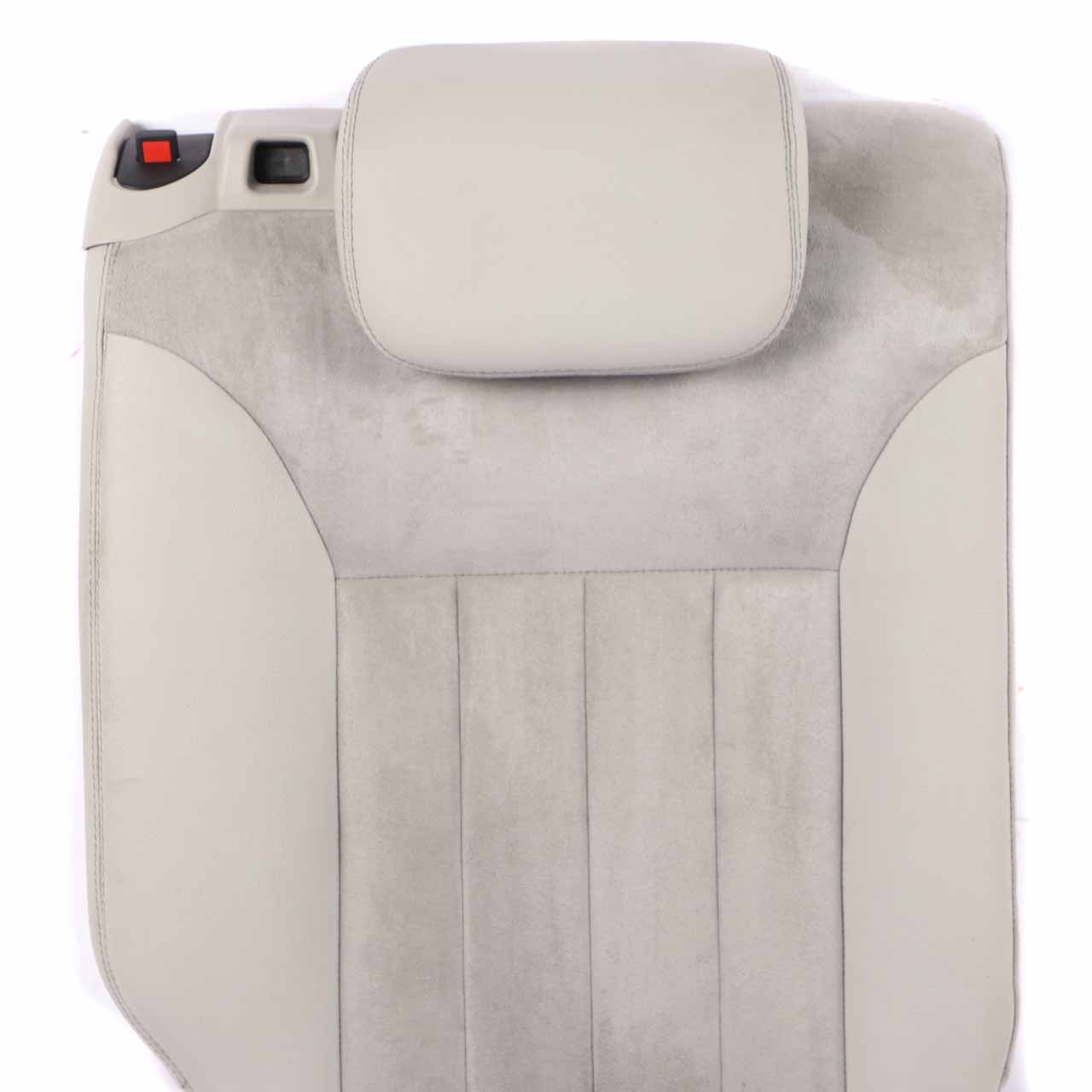 Mercedes ML W164 Seat Backrest Rear Right O/S Covering Microfibre Fabric Grey