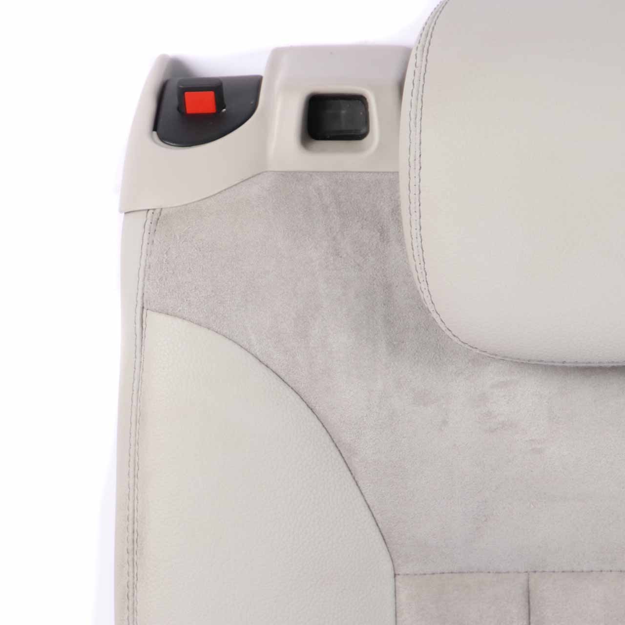 Mercedes ML W164 Seat Backrest Rear Right O/S Covering Microfibre Fabric Grey