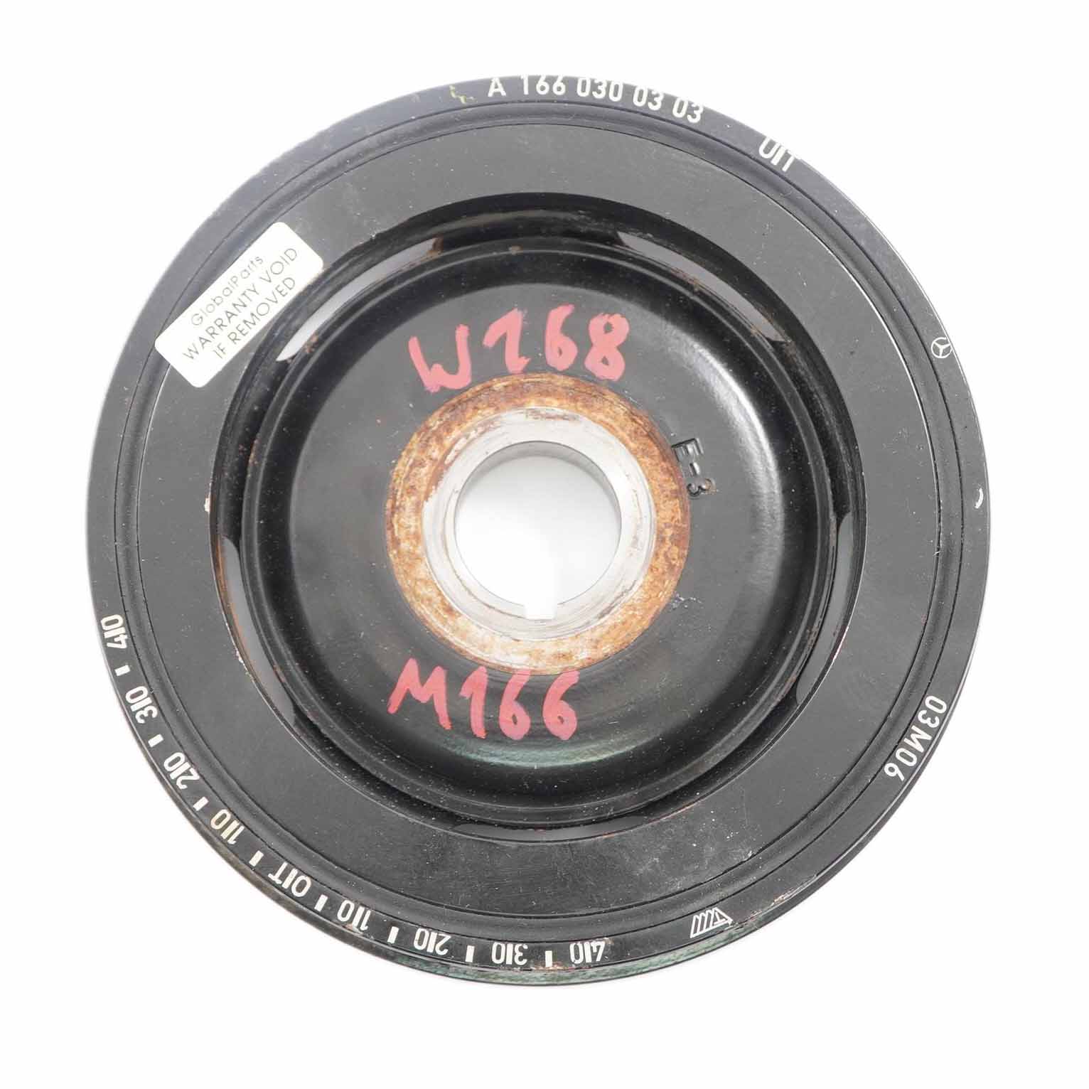 Vibration Damper Mercedes W168 M166 Engine Crankshaft Belt Pulley A1660300303