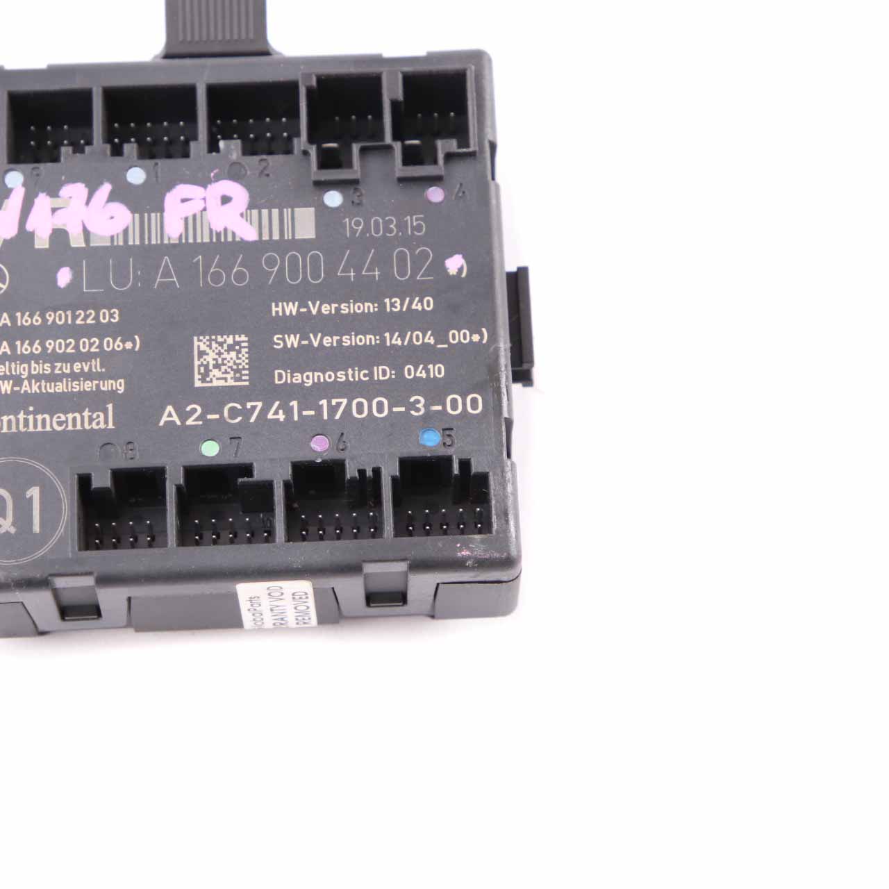 Door Module Mercedes W176 W246 Front Right O/S Control Unit Module A1669004402