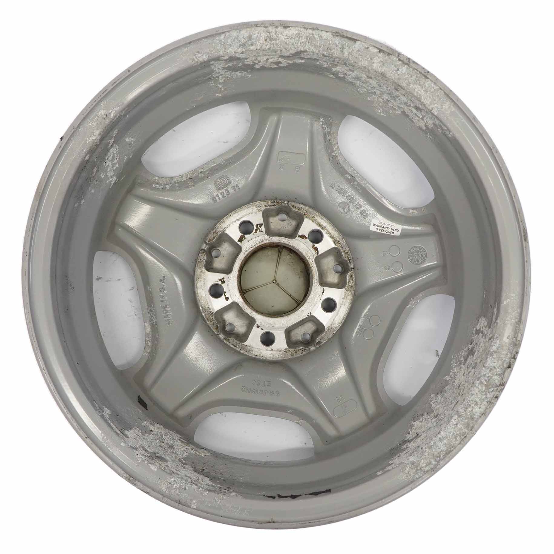 Mercedes W168 Silver Alloy Wheel Rim 15" 5.5J ET:54 A1684011702