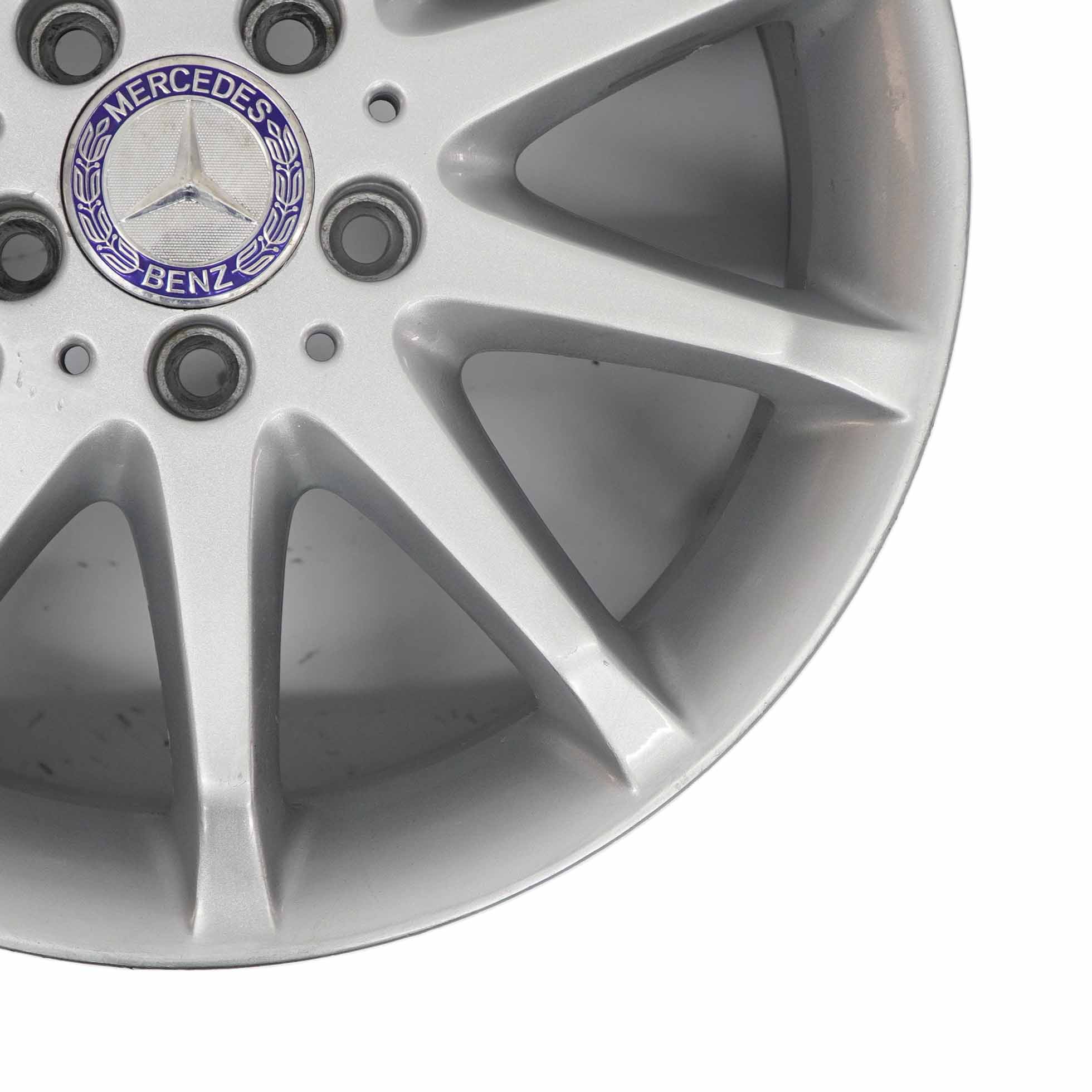 Mercedes W245 Silver Alloy Wheel Rim 10-Spoke 17" ET:49 7J A1694010702