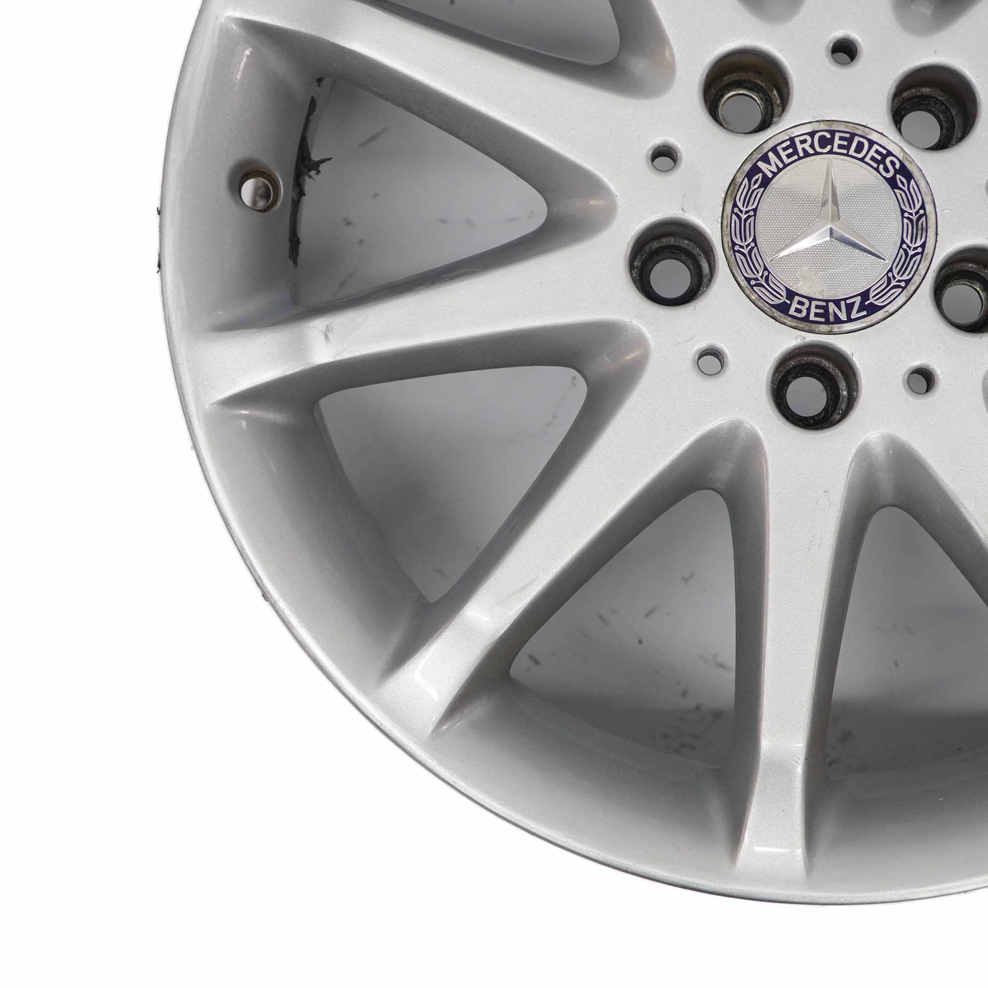 Mercedes W245 Silver Alloy Wheel Rim 10-Spoke 17" ET:49 7J A1694010702