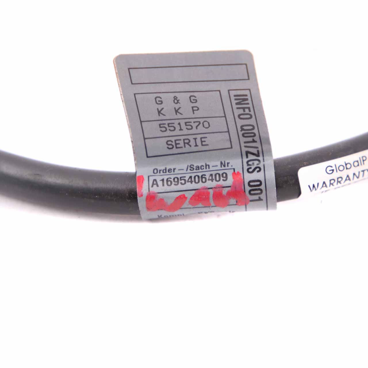 Mercedes W169 W245 Battery Earth Negative Cable Wiring Loom A1695406409