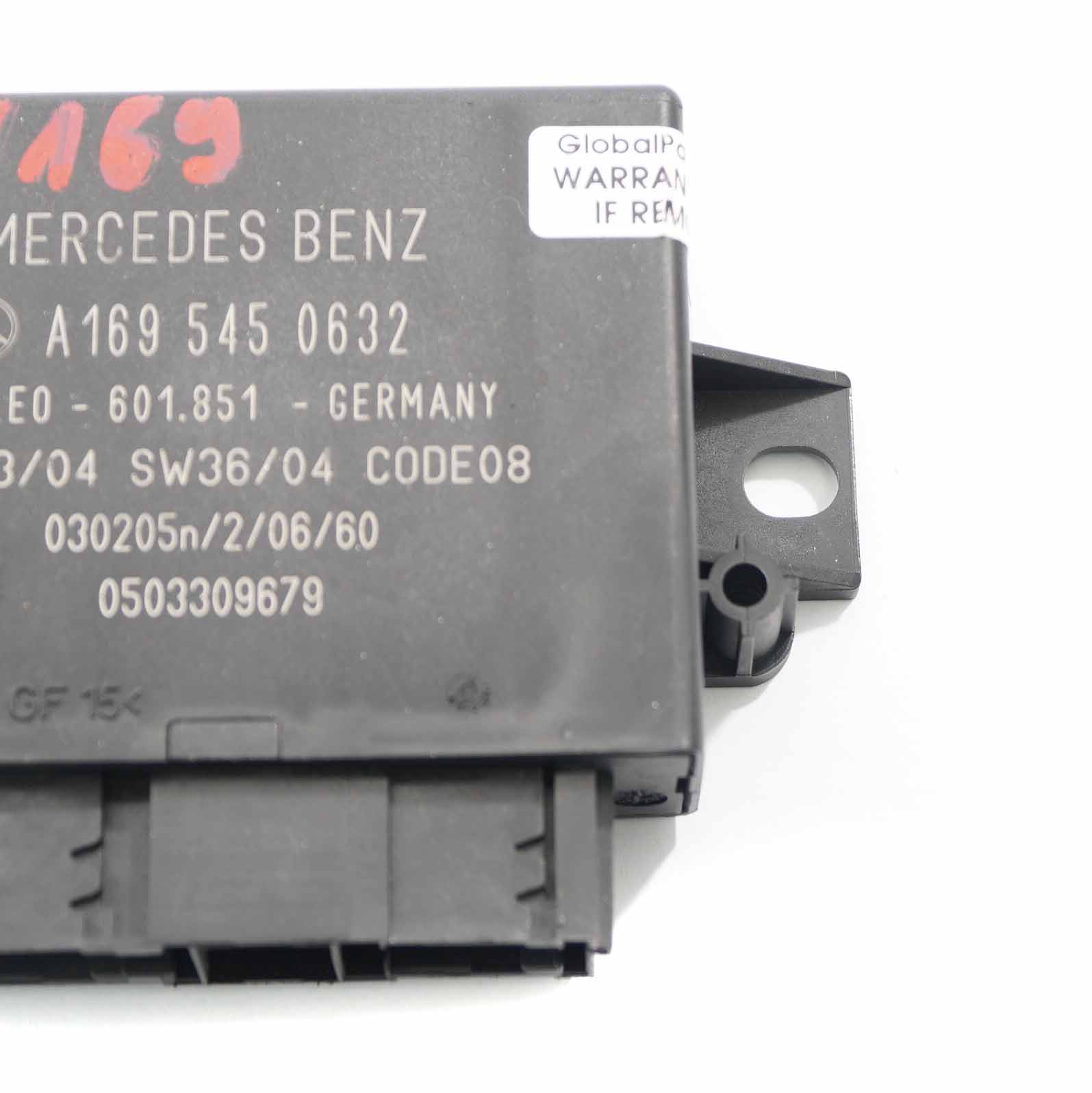 Mercedes W169 PDC Parking Distance Control Unit Module Rear A1695450632