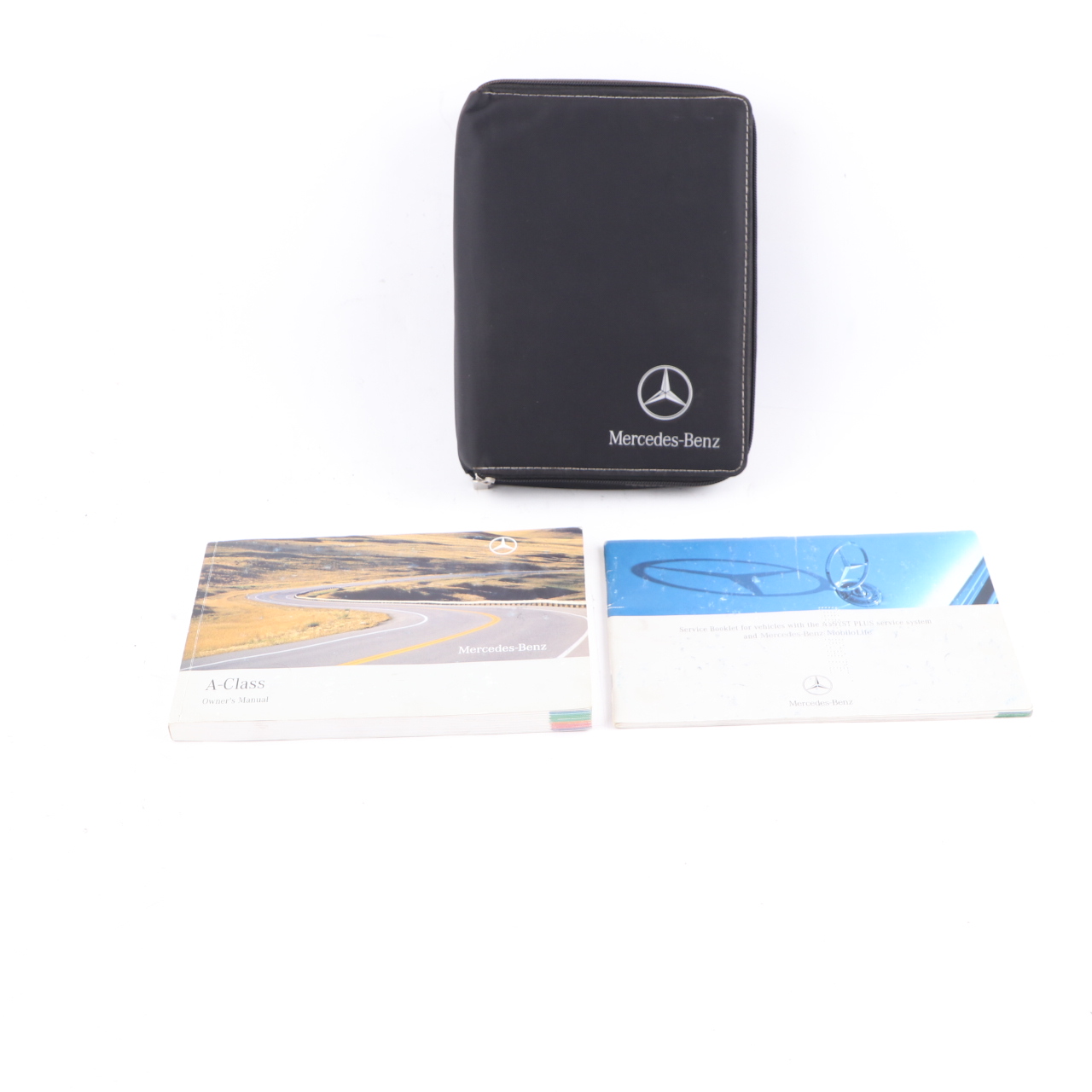 Mercedes W169 Owner's Handbook Service Booklet Slipcase Pouch Case Wallet Set