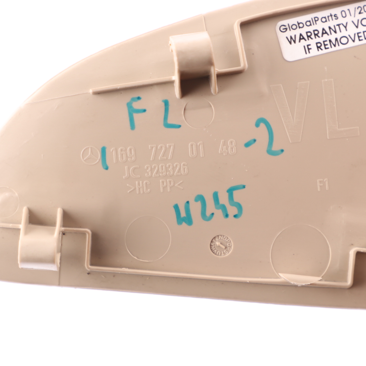 Mercedes W245 Trim Front Left Door N/S Interior Cover Control Unit Cap Beige