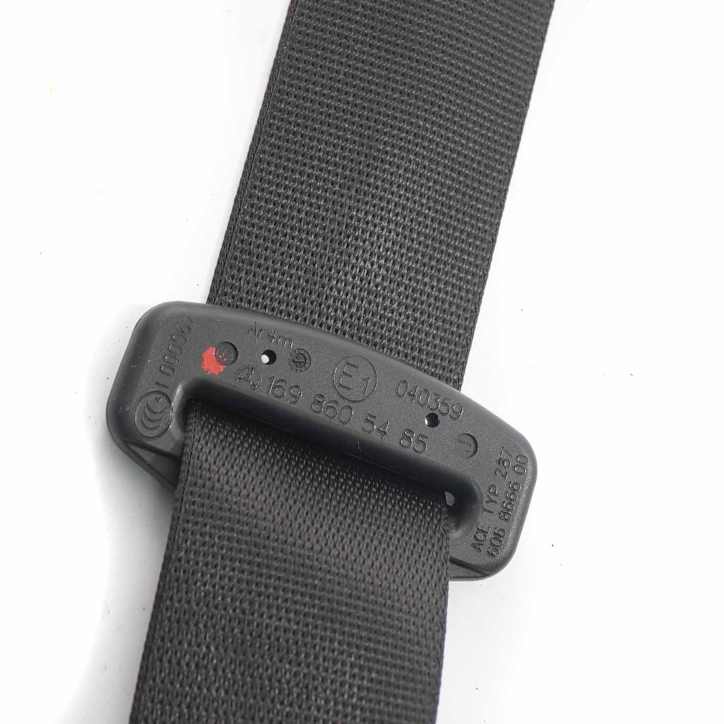 Mercedes W169 Seatbelt Rear Central Middle Seat Belt Black A1698605485