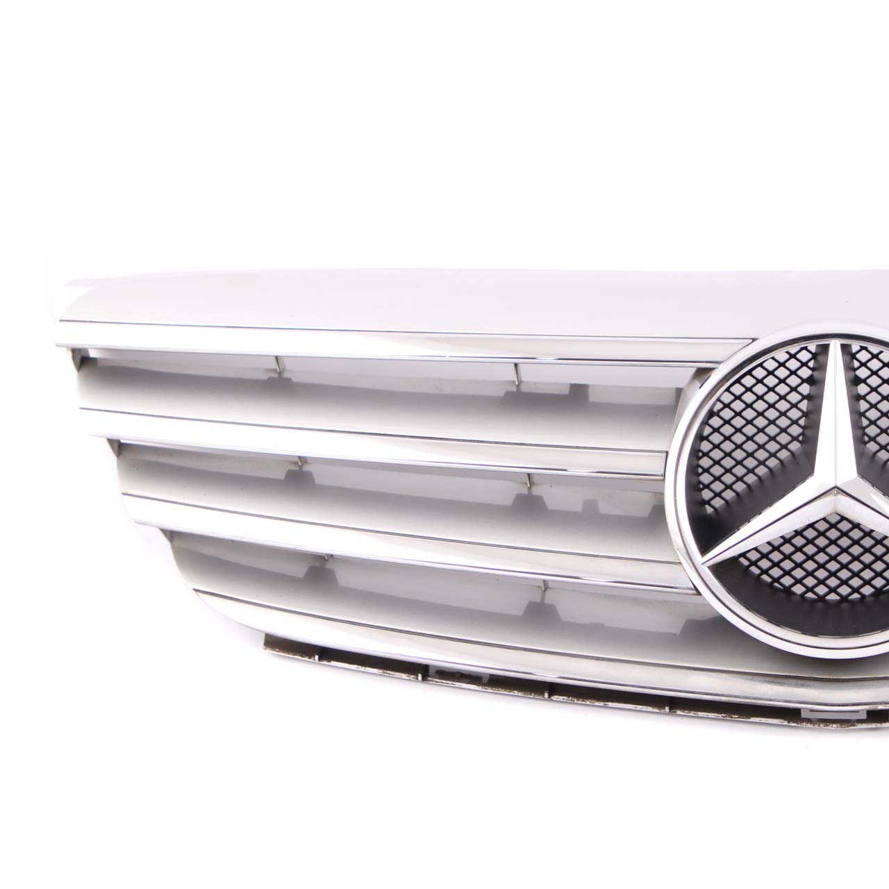 Mercedes W245 Front Hood Bonnet Radiator Grille Beam Trim Panel Silver Chrome