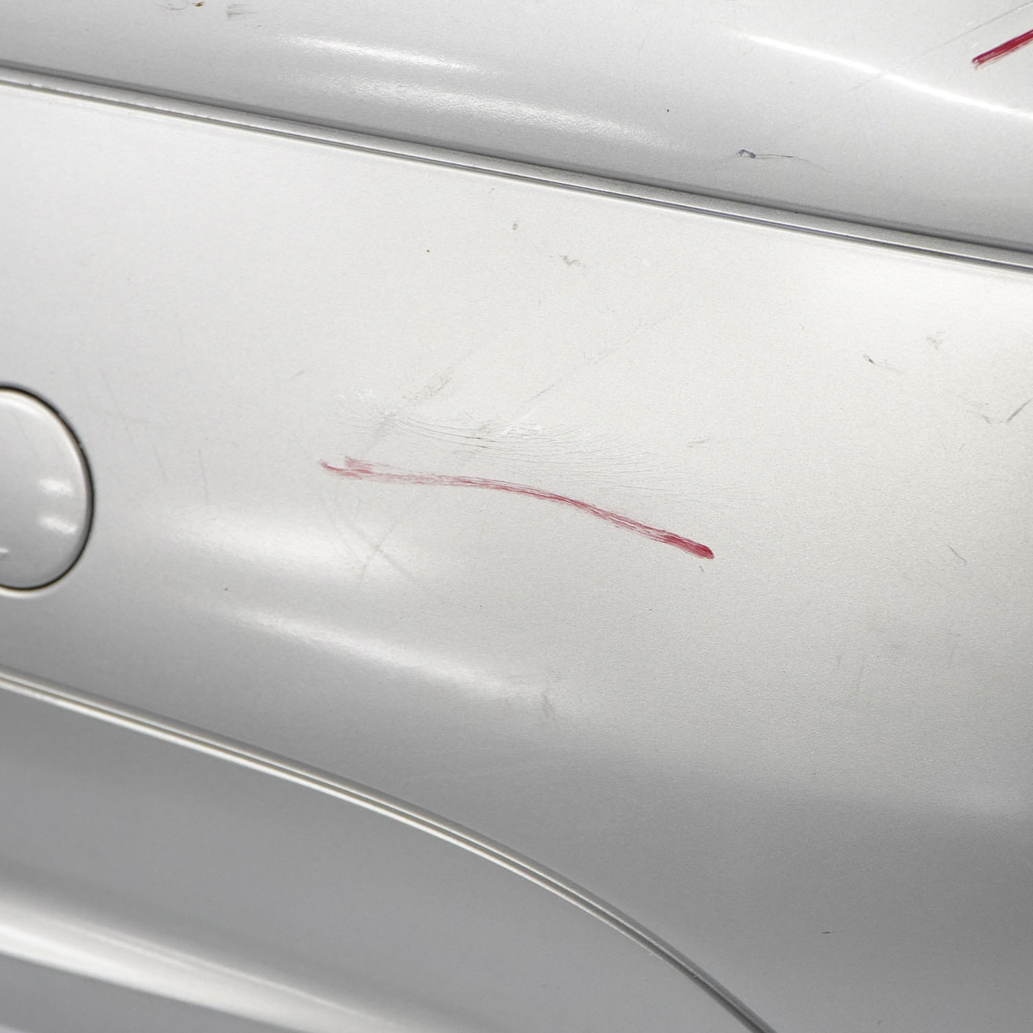 Mercedes W169 Rear Bumper Trim Panel Covering Polar Silver Metallic - 761