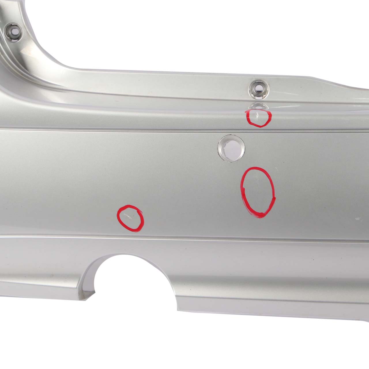 Mercedes-Benz A W169 Classic Standard Rear Bumper Trim Panel Polar Silver