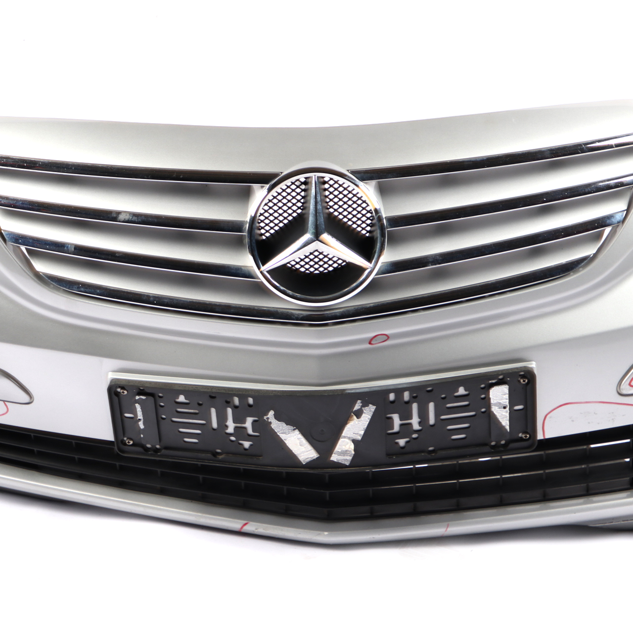 Mercedes W245 Complete Front Bumper Trim Panel Polar Silver Metallic - 761