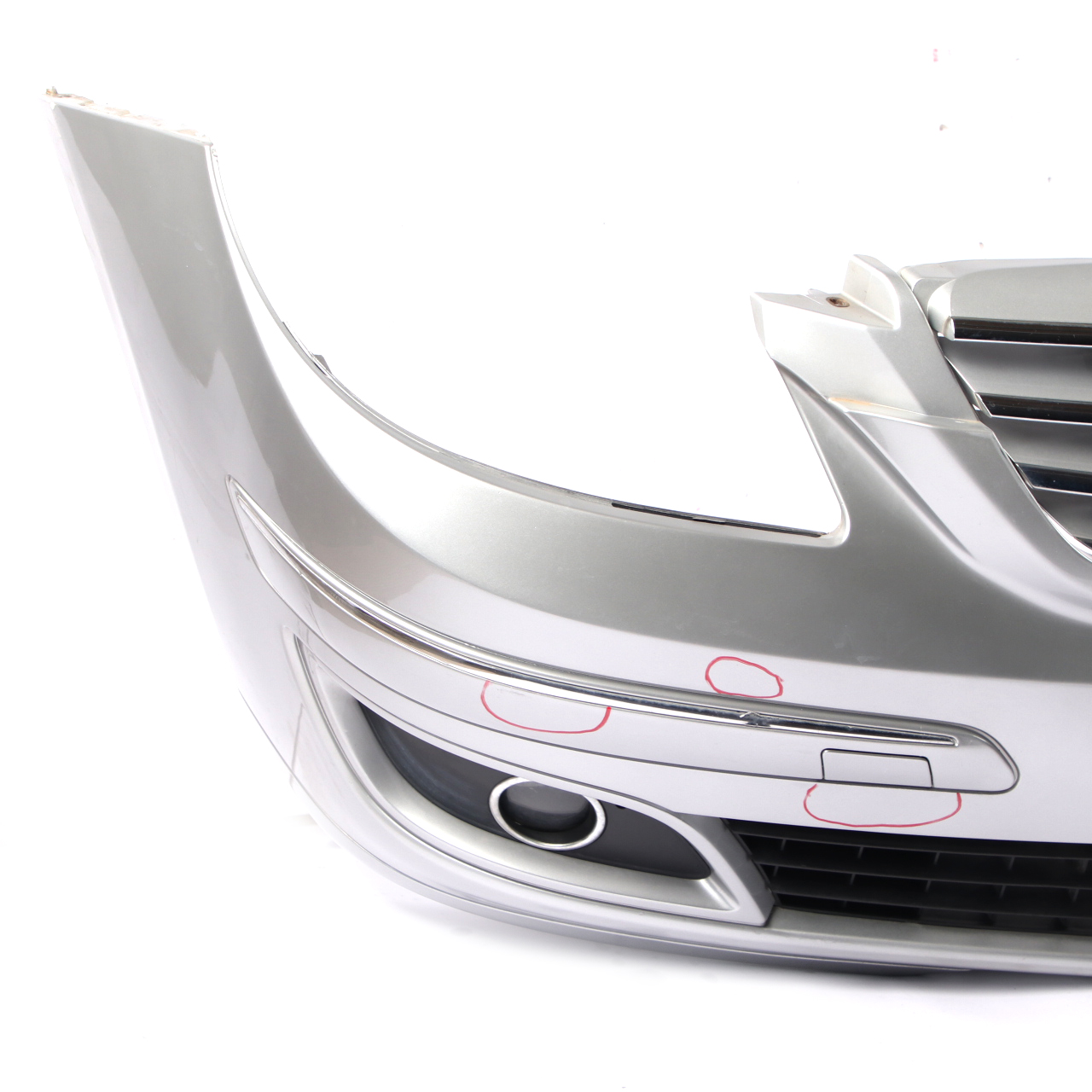 Mercedes W245 Complete Front Bumper Trim Panel Polar Silver Metallic - 761