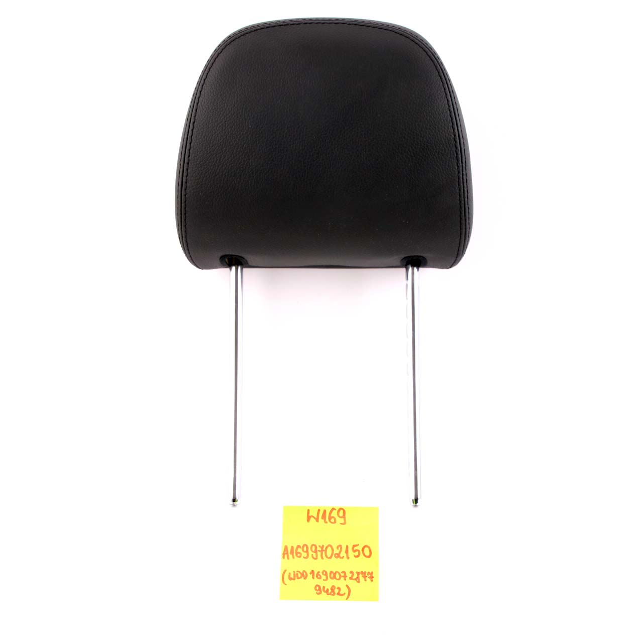 Mercedes-Benz A B W169 W245 Front Left Right Seat N/O/S Black Leather Headrest