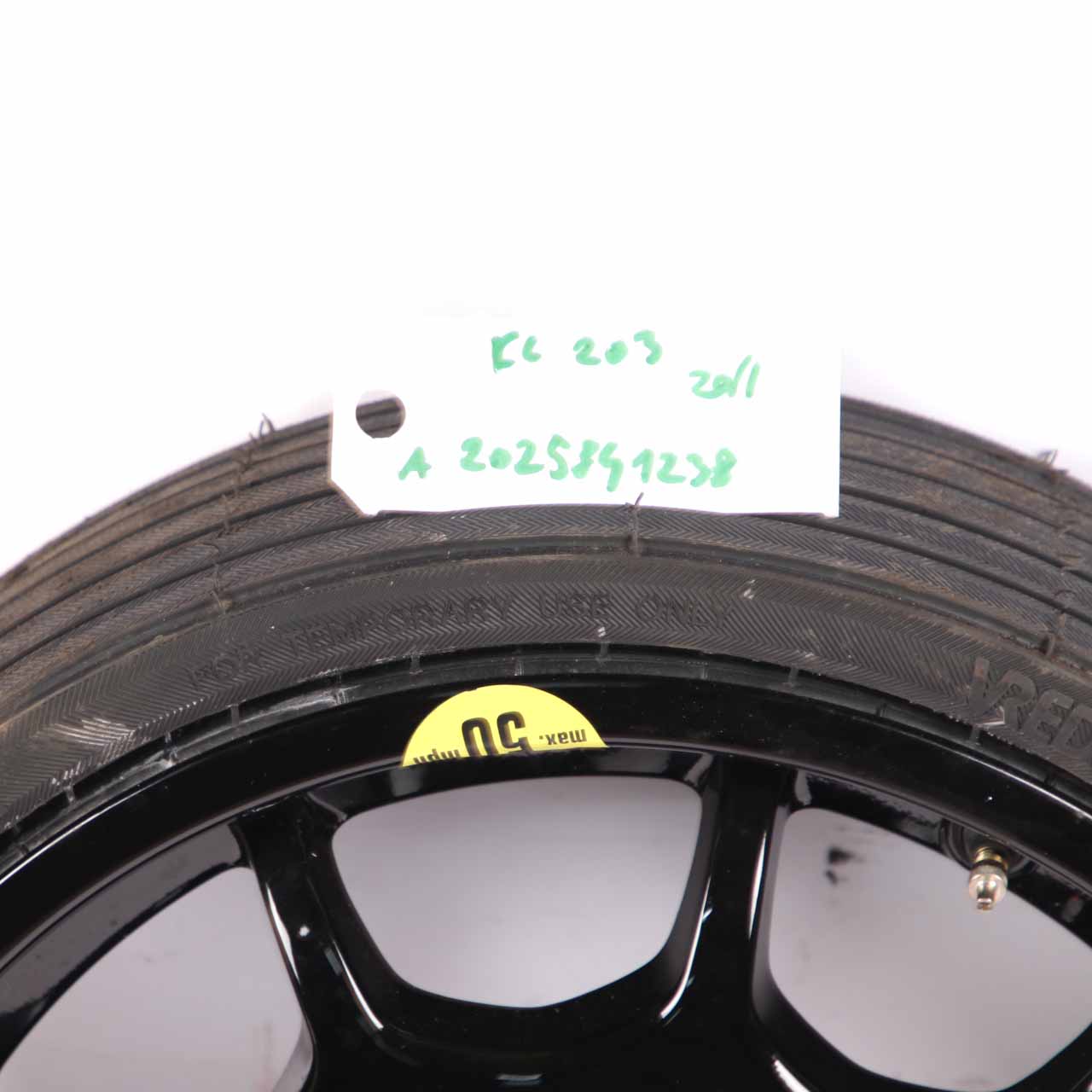 Spare Wheel Mercedes CL203 W203 Compact Steel R16 Tyre 165/70 A1704010602