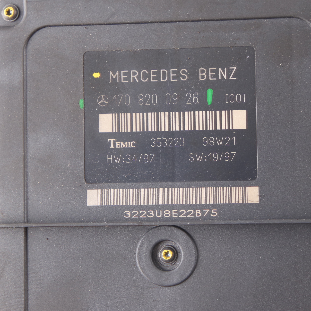 Mercedes R170 Convertible Roof Top Control Unit Module ECU A1708200926