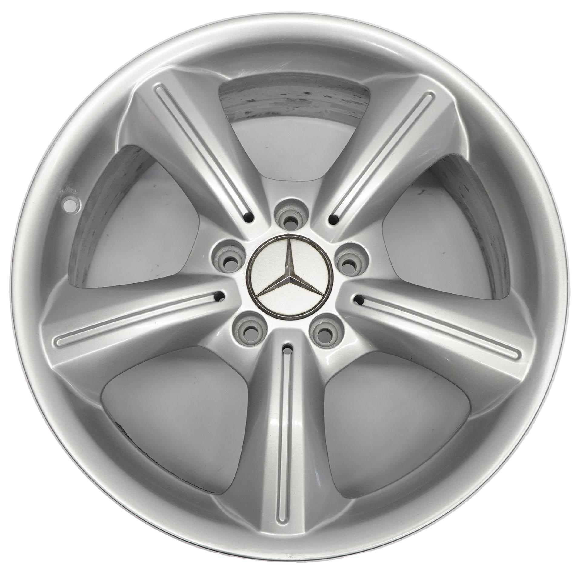 Mercedes SLK R171 Silver Alloy Wheel Rim 17" 7,5J ET:36 5-Spoke A1714011202