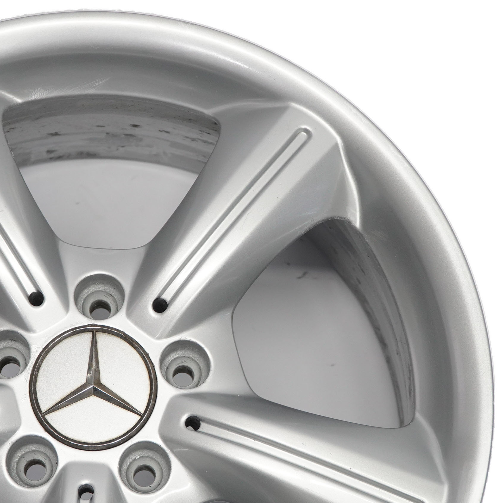 Mercedes SLK R171 Silver Alloy Wheel Rim 17" 7,5J ET:36 5-Spoke A1714011202