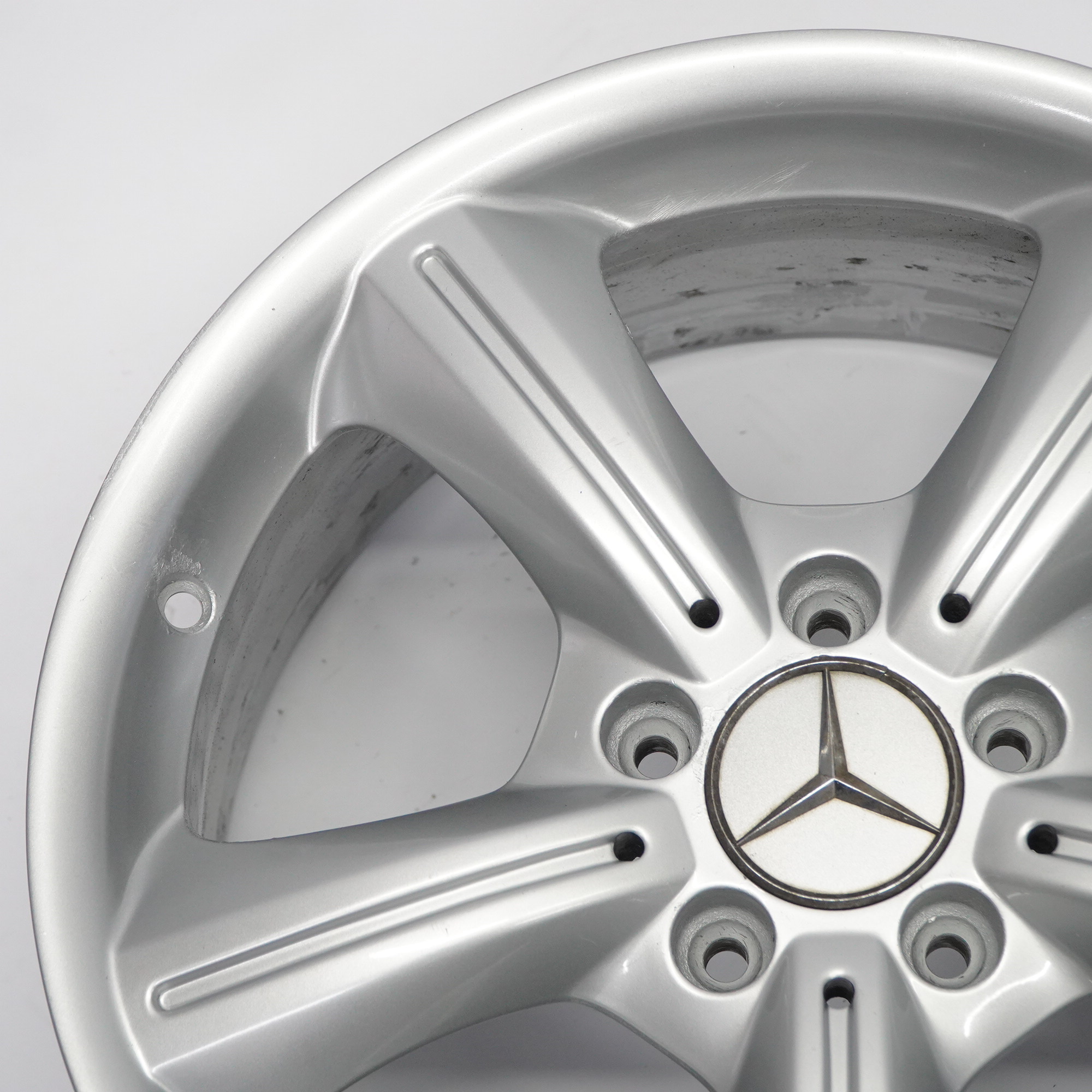 Mercedes SLK R171 Silver Alloy Wheel Rim 17" 7,5J ET:36 5-Spoke A1714011202