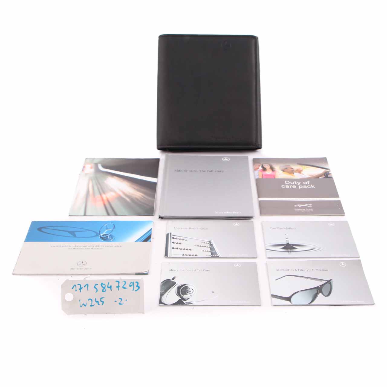 Mercedes W169 W245 Owner's Handbook Service Booklet Slipcase Pouch Case Wallet