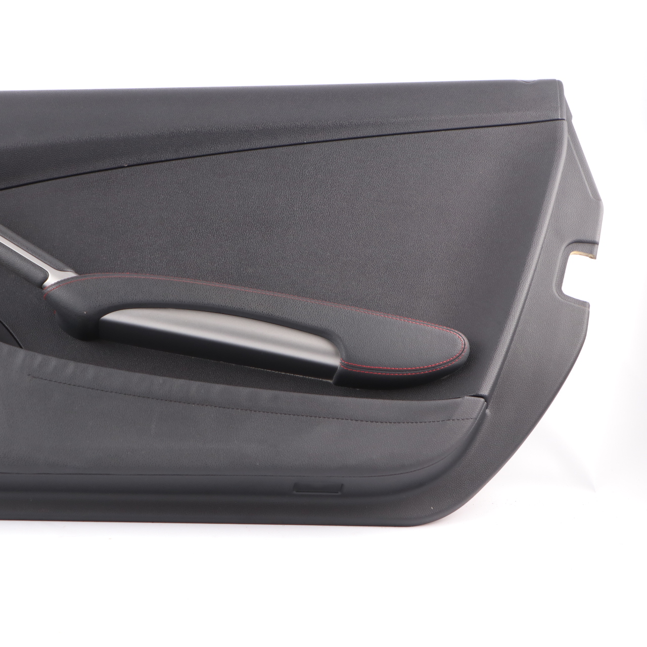 Door Card Mercedes SLK R171 Convertible Front Right O/S Black Leather Red Thread