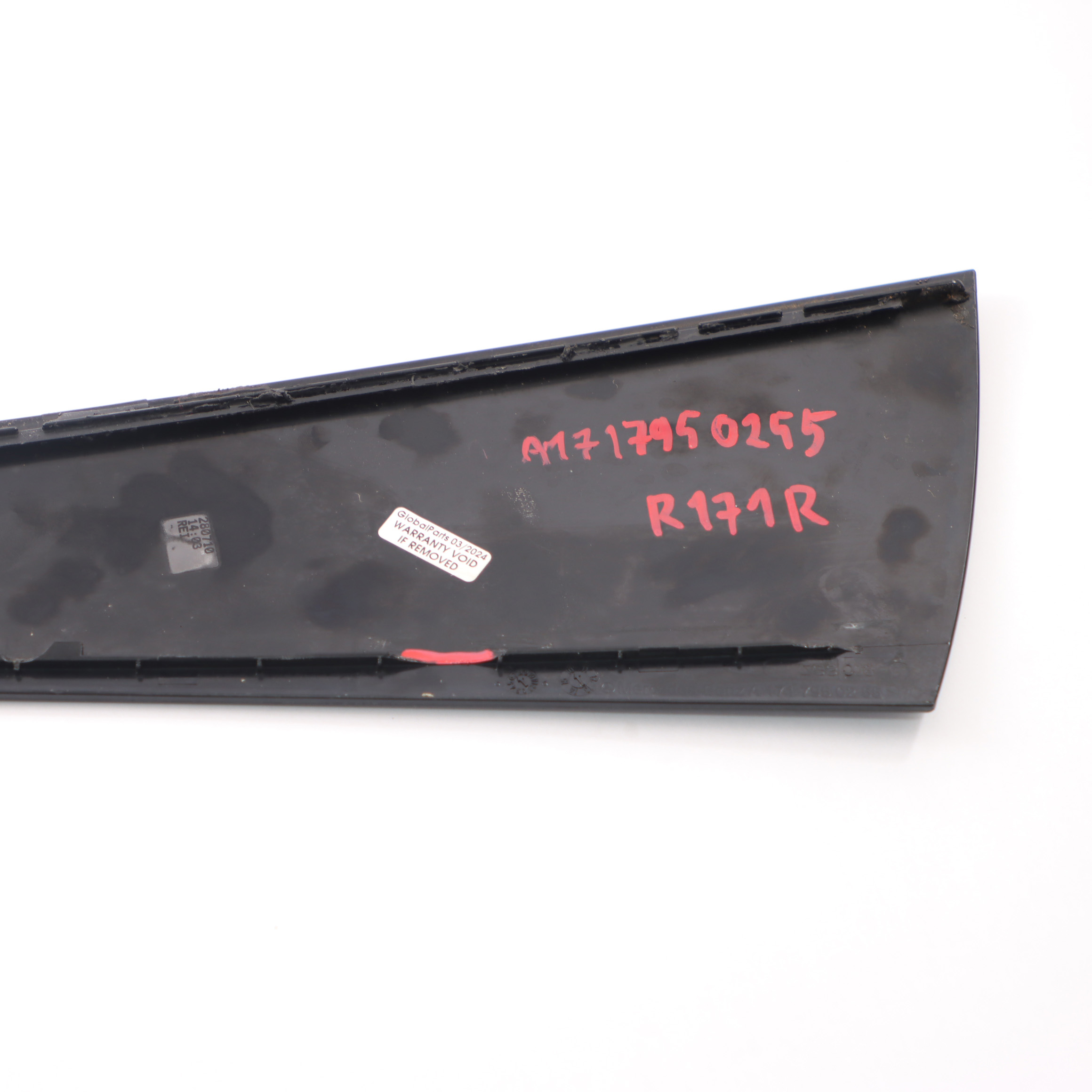 Mercedes R171 C-Pillar Column Roof Trim Panel Cover Right O/S Black A1717950255