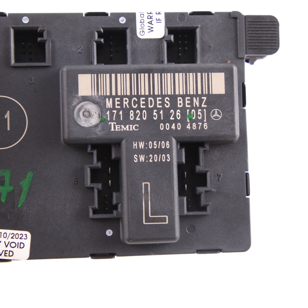 Mercedes SLK R171 Door Module Front Left N/S Control Unit ECU A1718205126