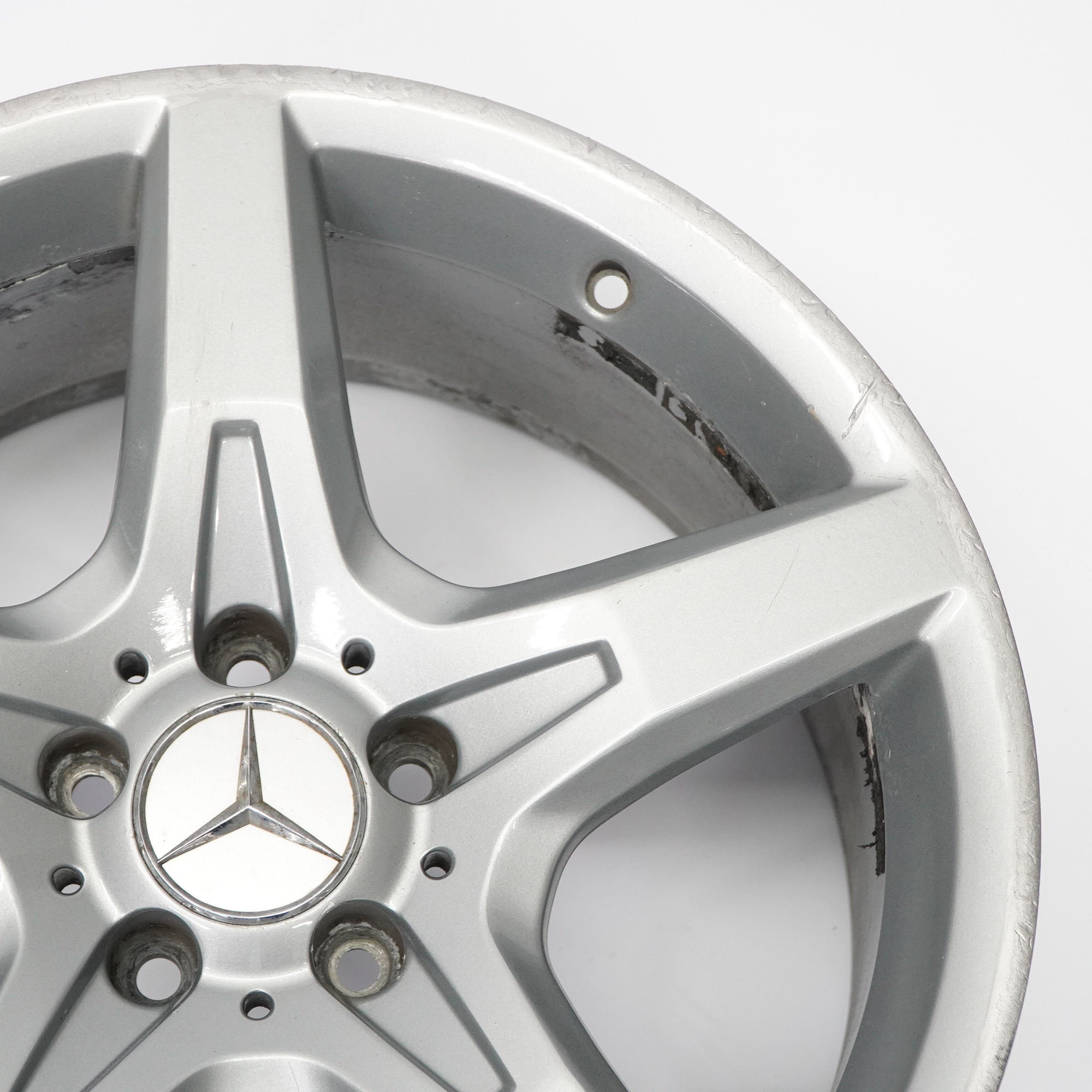 Mercedes R172 AMG Rear Silver Alloy Wheel Rim 18" ET:36 8,5J 5 Spoke A1724012702