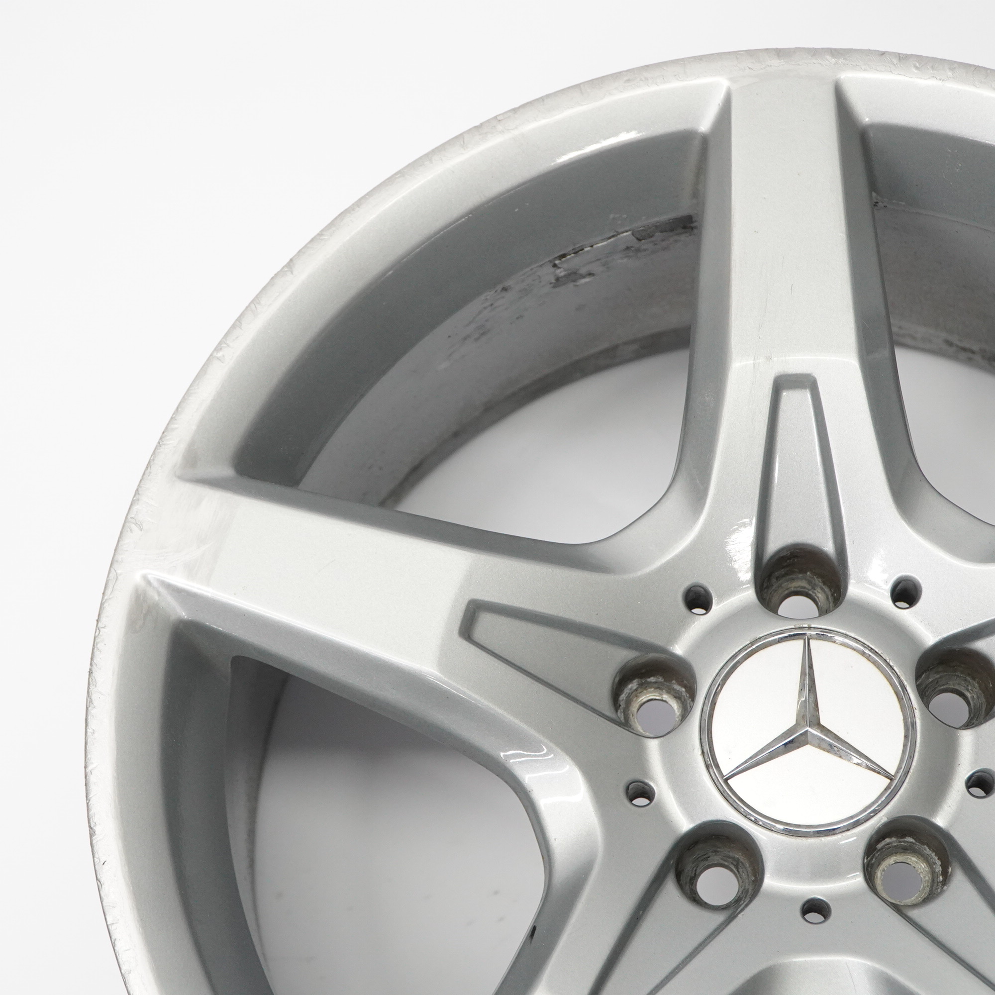 Mercedes R172 AMG Rear Silver Alloy Wheel Rim 18" ET:36 8,5J 5 Spoke A1724012702